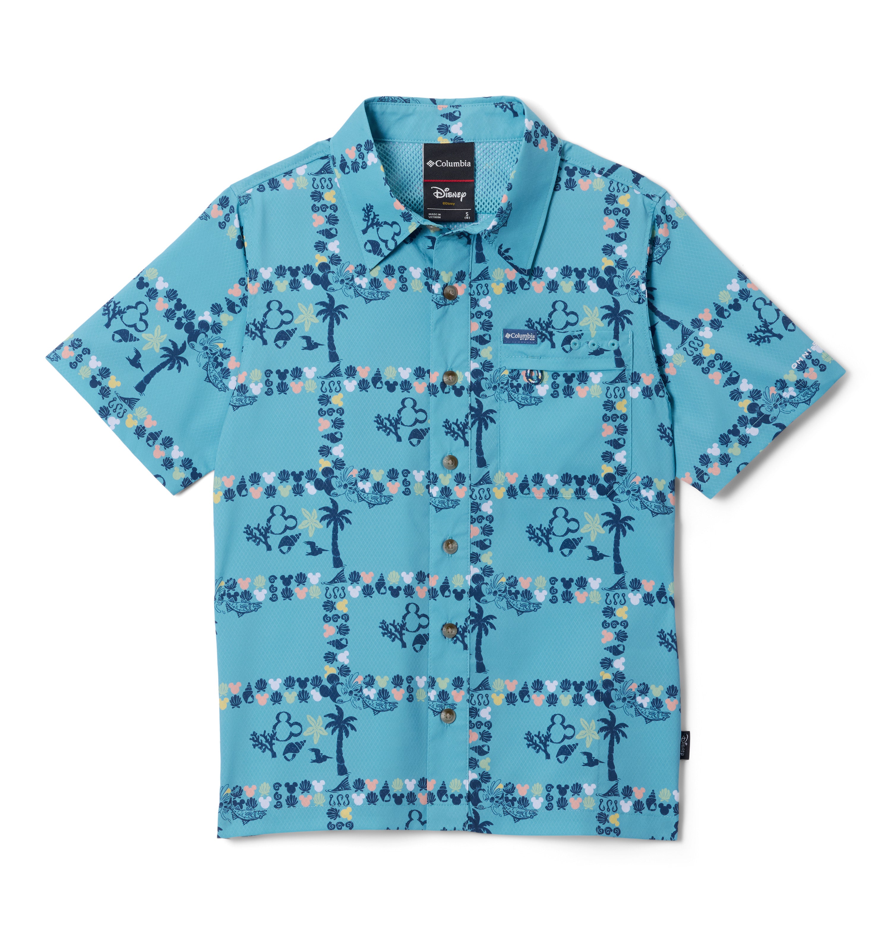 Camisa de manga corta para niños Columbia Y PFG Disney Super Slack Tide Shirt