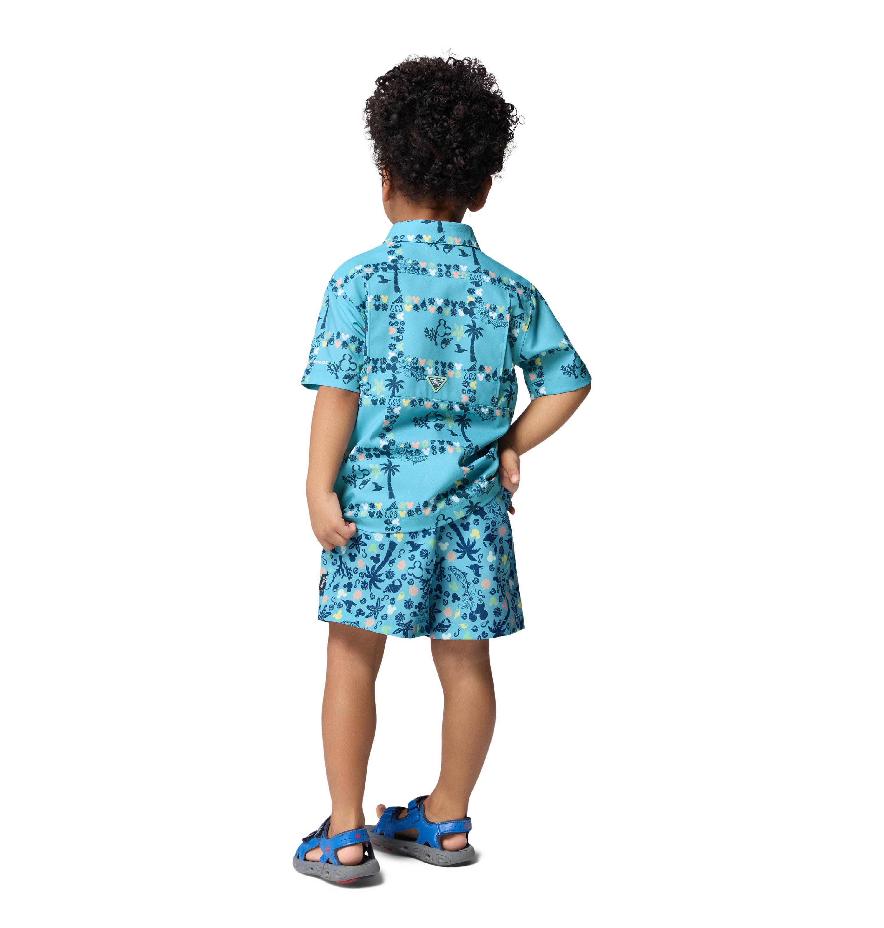 Camisa de manga corta para niños pequeños Columbia Y PFG Disney Super Slack Tide Shirt