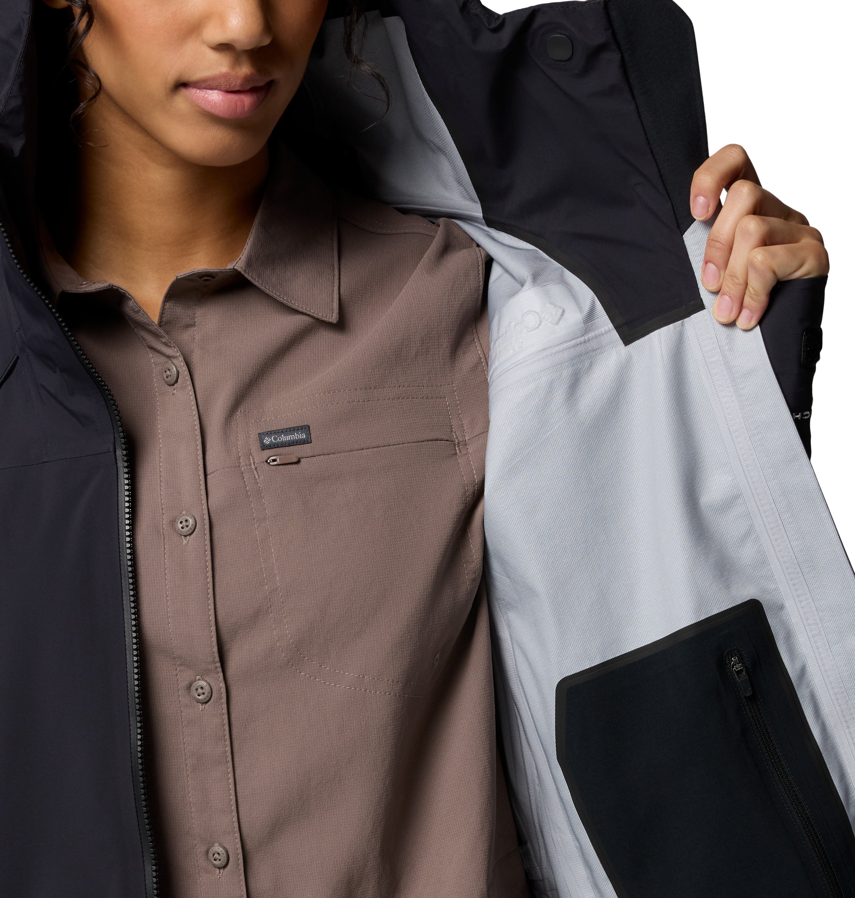 Chamarra Impermeable para Mujer Saudan Pro 3L Shell