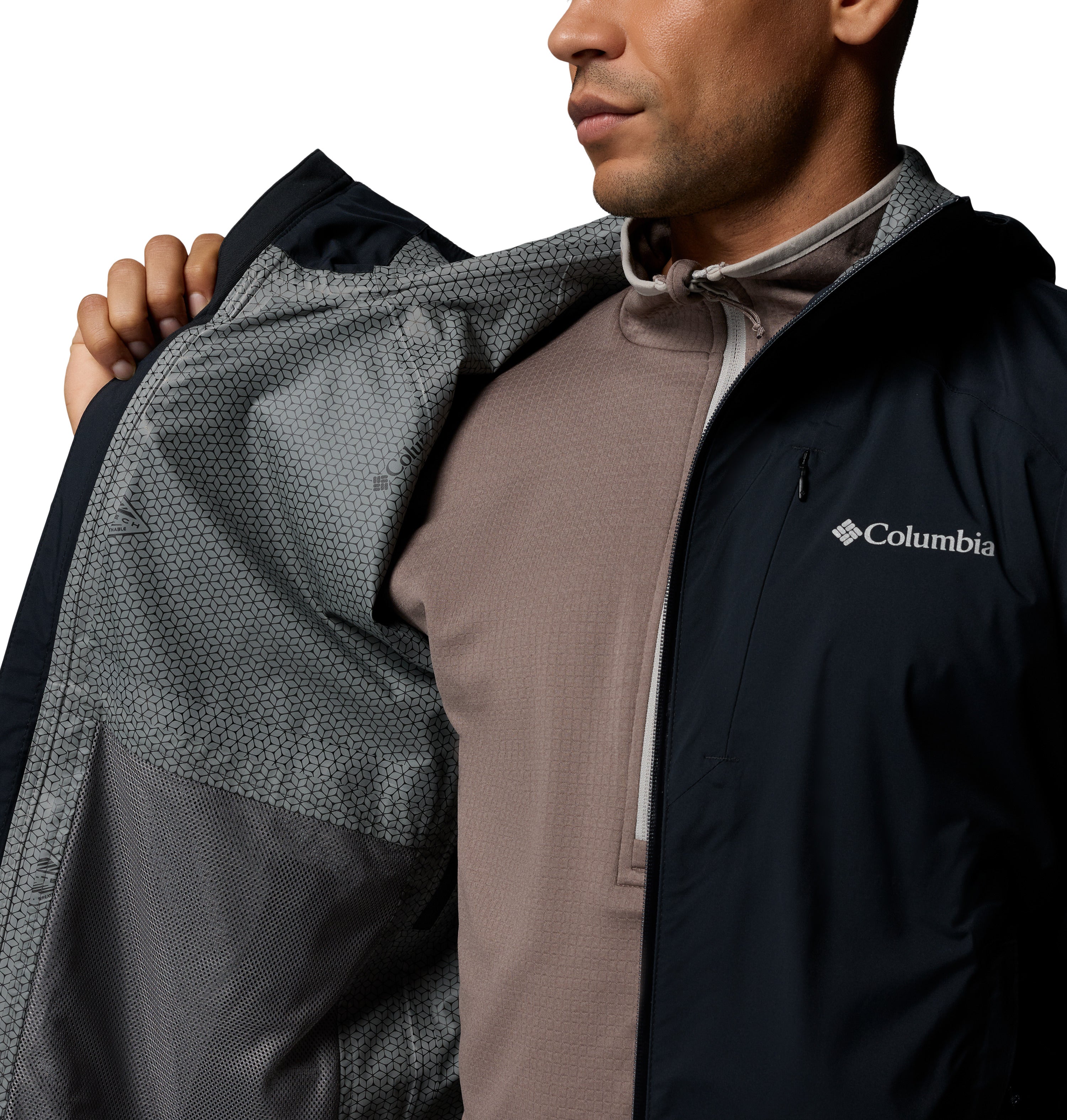 Chamarra Impermeable para Hombre Columbia Trailborne 2.5L Shell