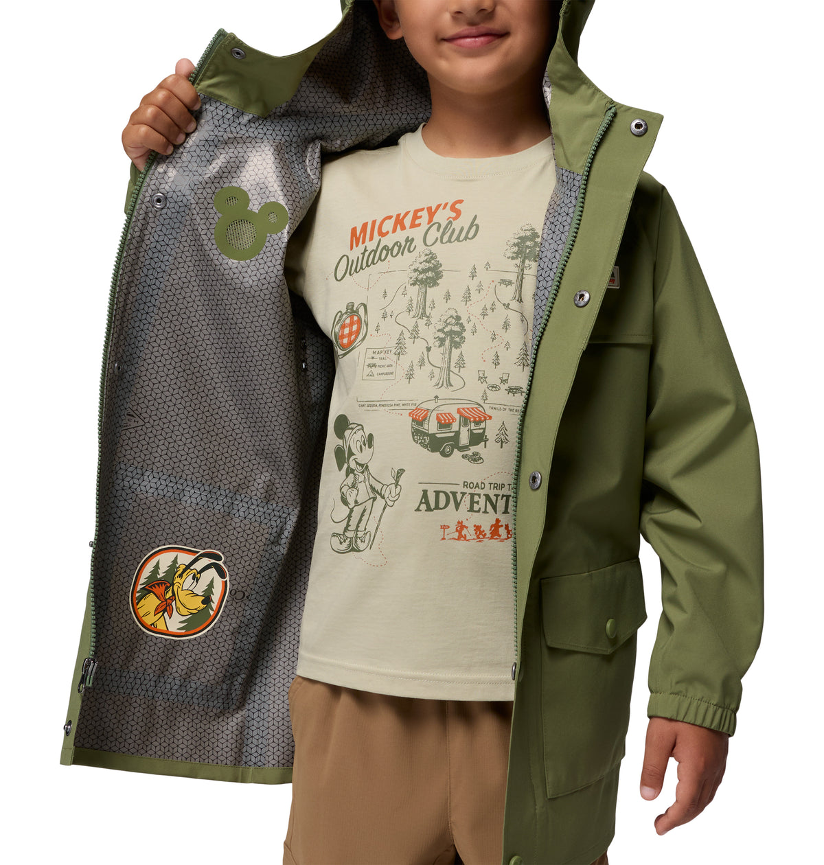 Chamarra Impermeable para Niños Columbia Y CSC x Disney Mickey Ibex Rain Shell