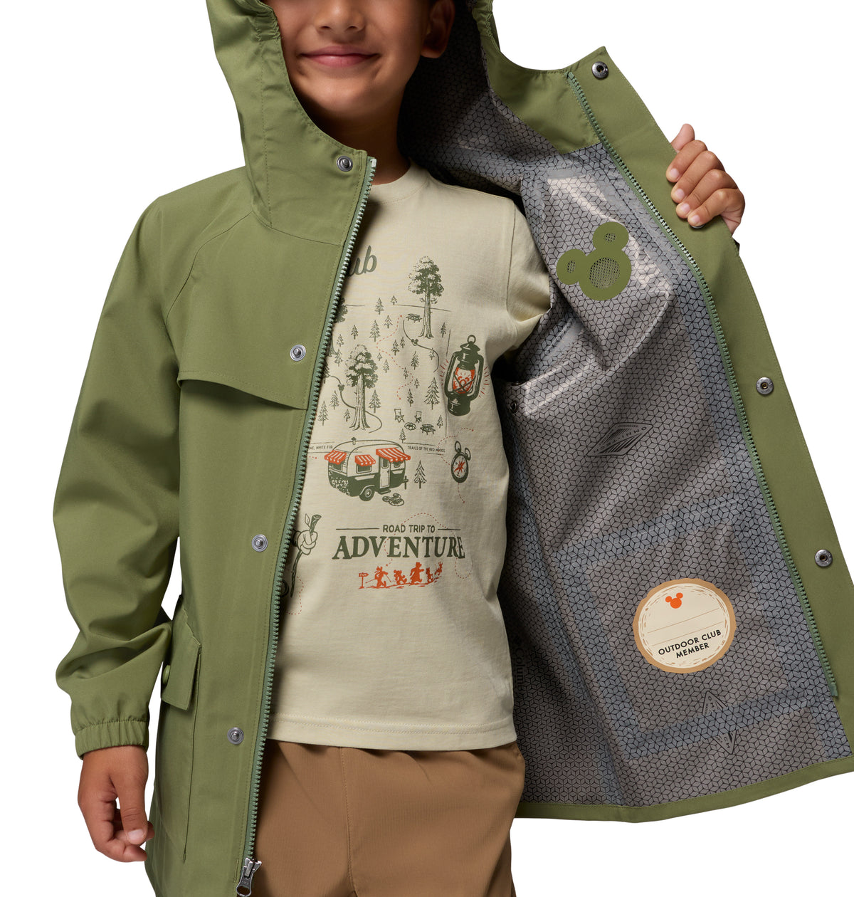 Chamarra Impermeable para Niños Columbia Y CSC x Disney Mickey Ibex Rain Shell