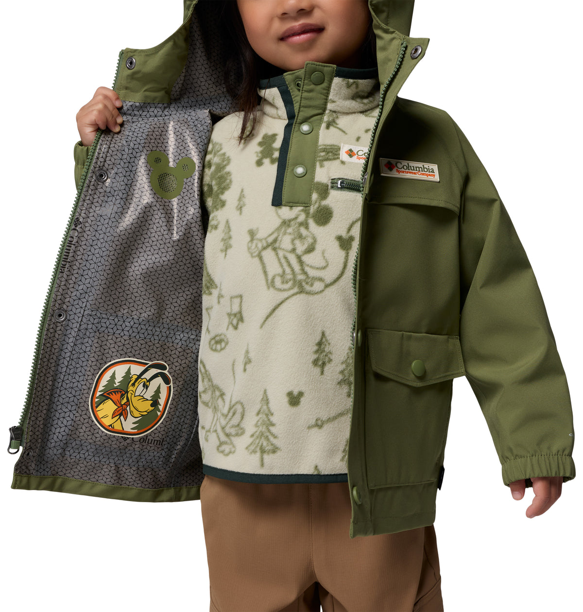 Chamarra Impermeable para Niños Pequeños Columbia Y CSC x Disney Mickey Ibex Rain Shell