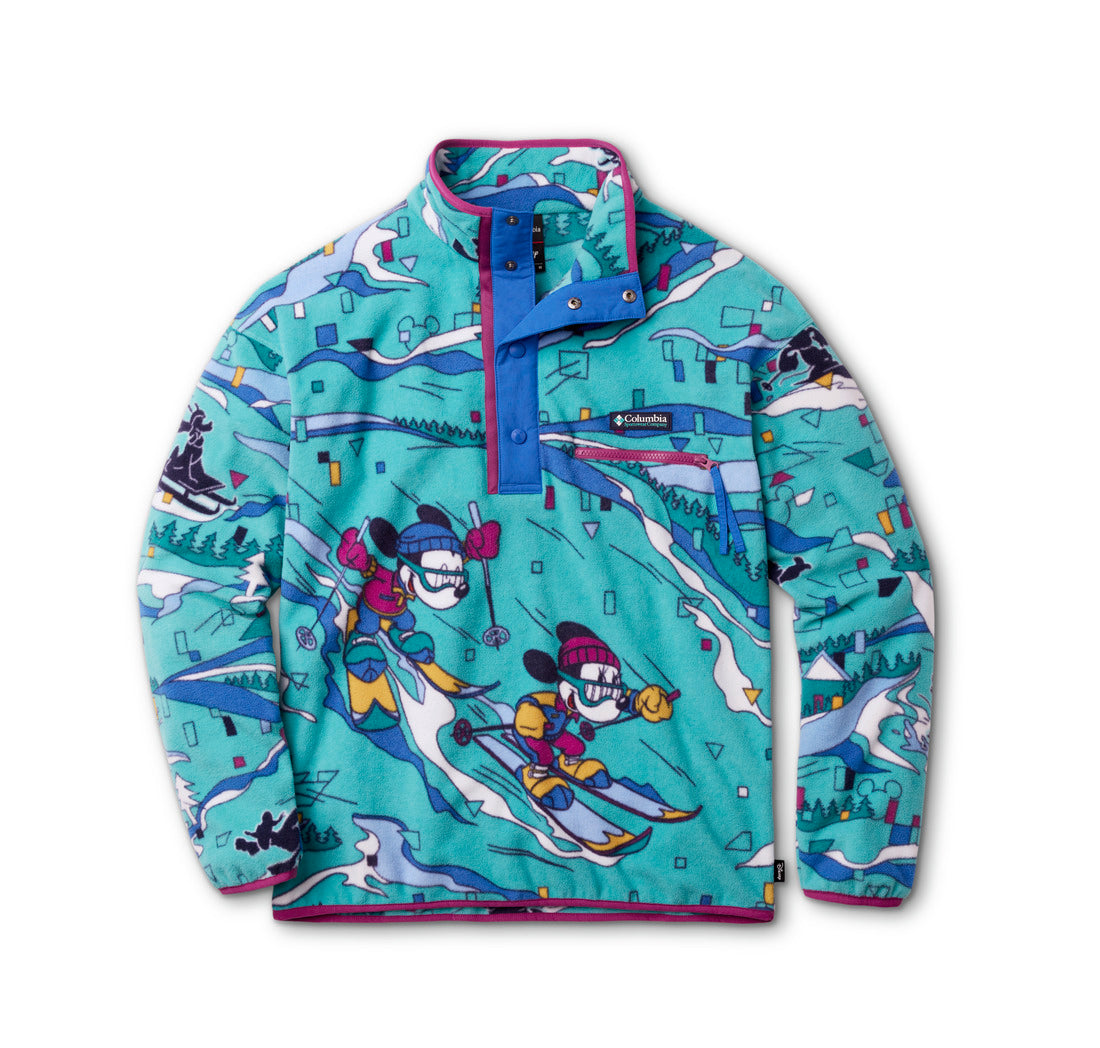 Sudadera polar para hombre Disney Columbia CSC x Disney Half Snap Fleece