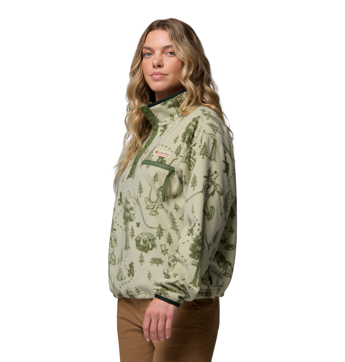 Sudadera para Mujer Columbia W CSC X Disney Half Snap Fleece
