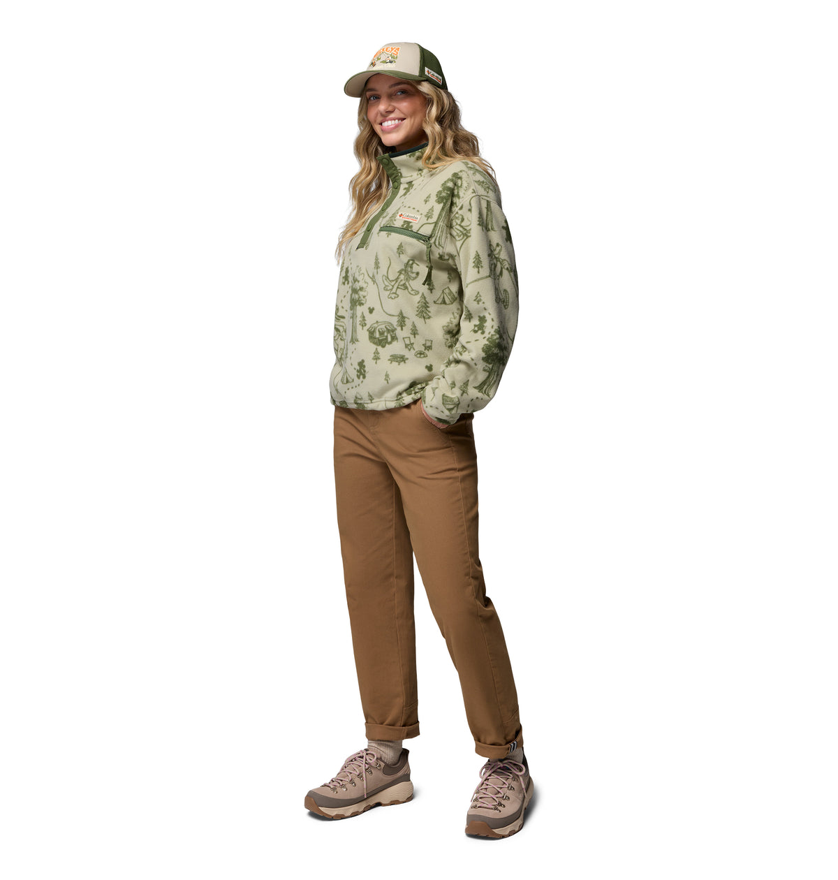 Sudadera para Mujer Columbia W CSC X Disney Half Snap Fleece