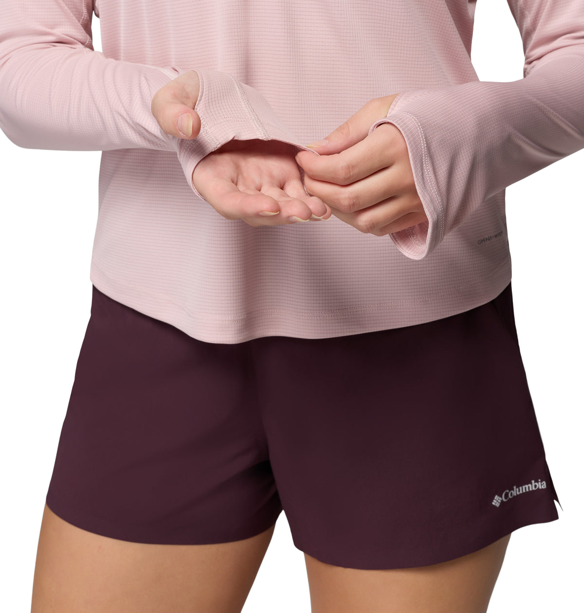 Playera medio cierre de Trail Running para Mujer Columbia Stealth Spring LS Half Zip Tee