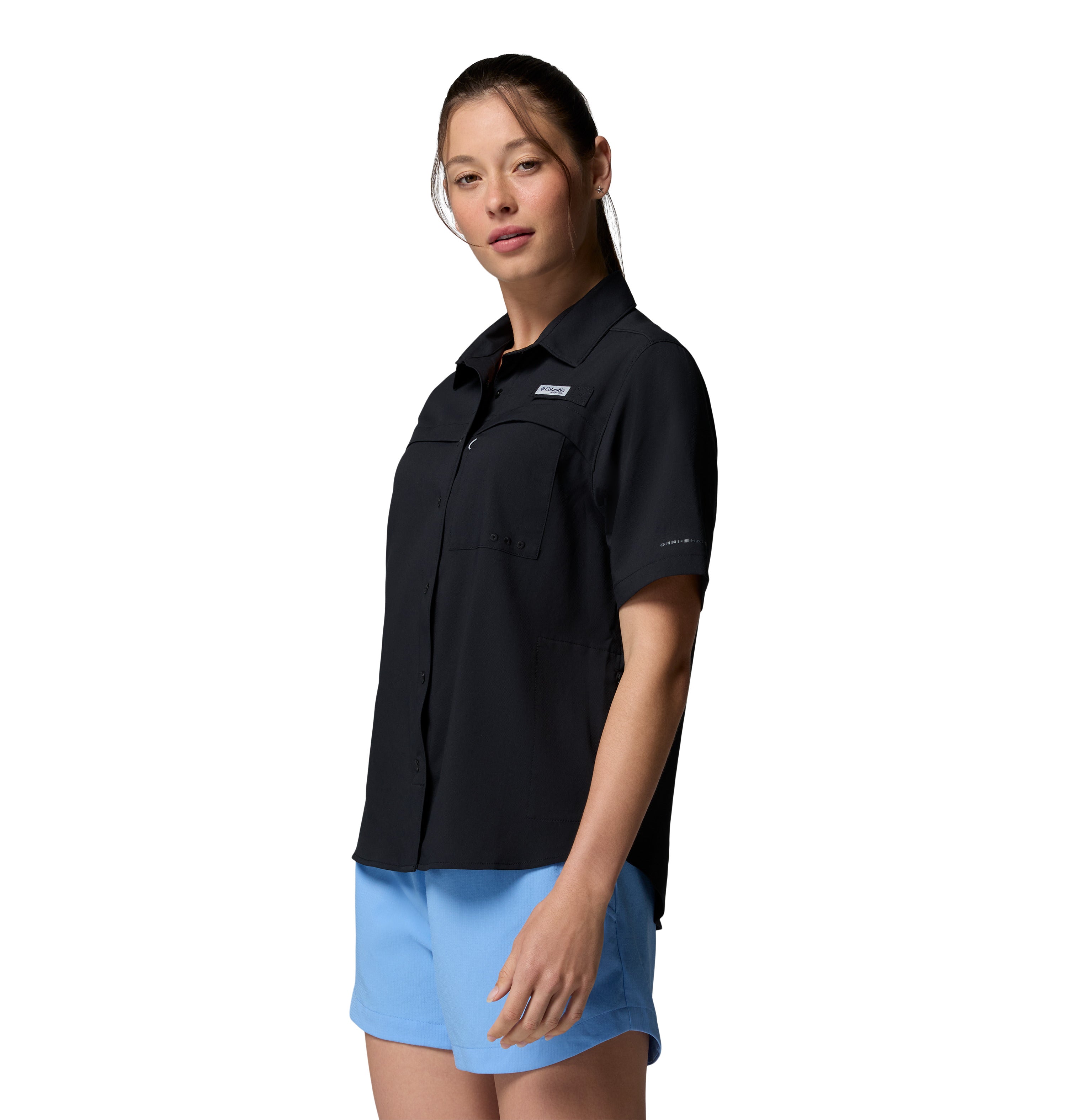 Camisa manga corta para Mujer Columbia PFG Castback Woven Short Sleeve