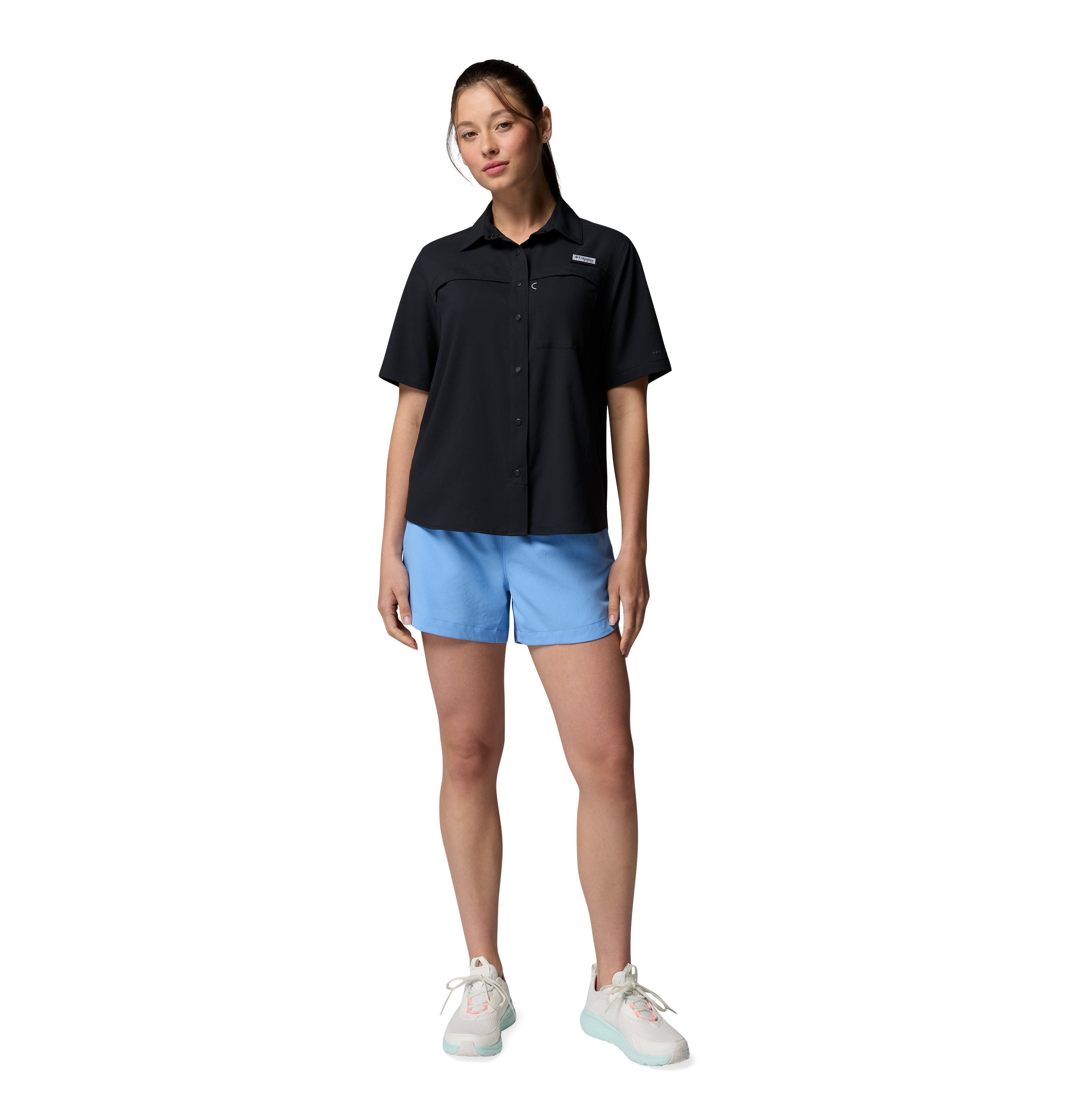 Camisa manga corta para Mujer Columbia PFG Castback Woven Short Sleeve