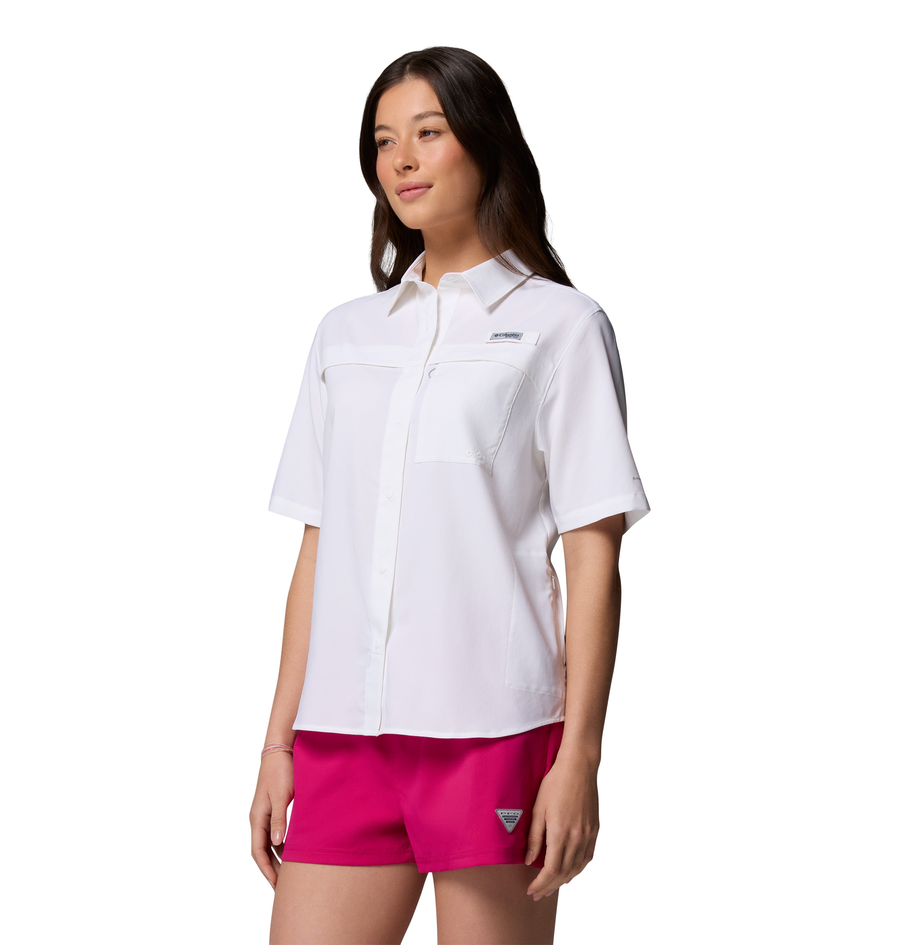 Camisa manga corta para Mujer Columbia PFG Castback Woven Short Sleeve