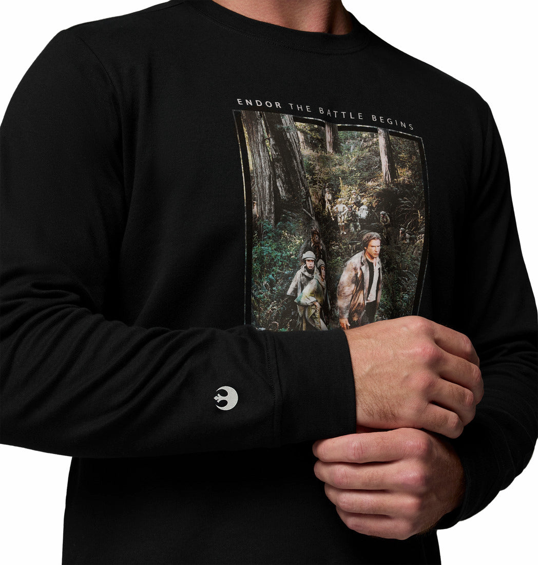 Playera Unisex manga larga Star Wars Endor Issue Long Sleeve