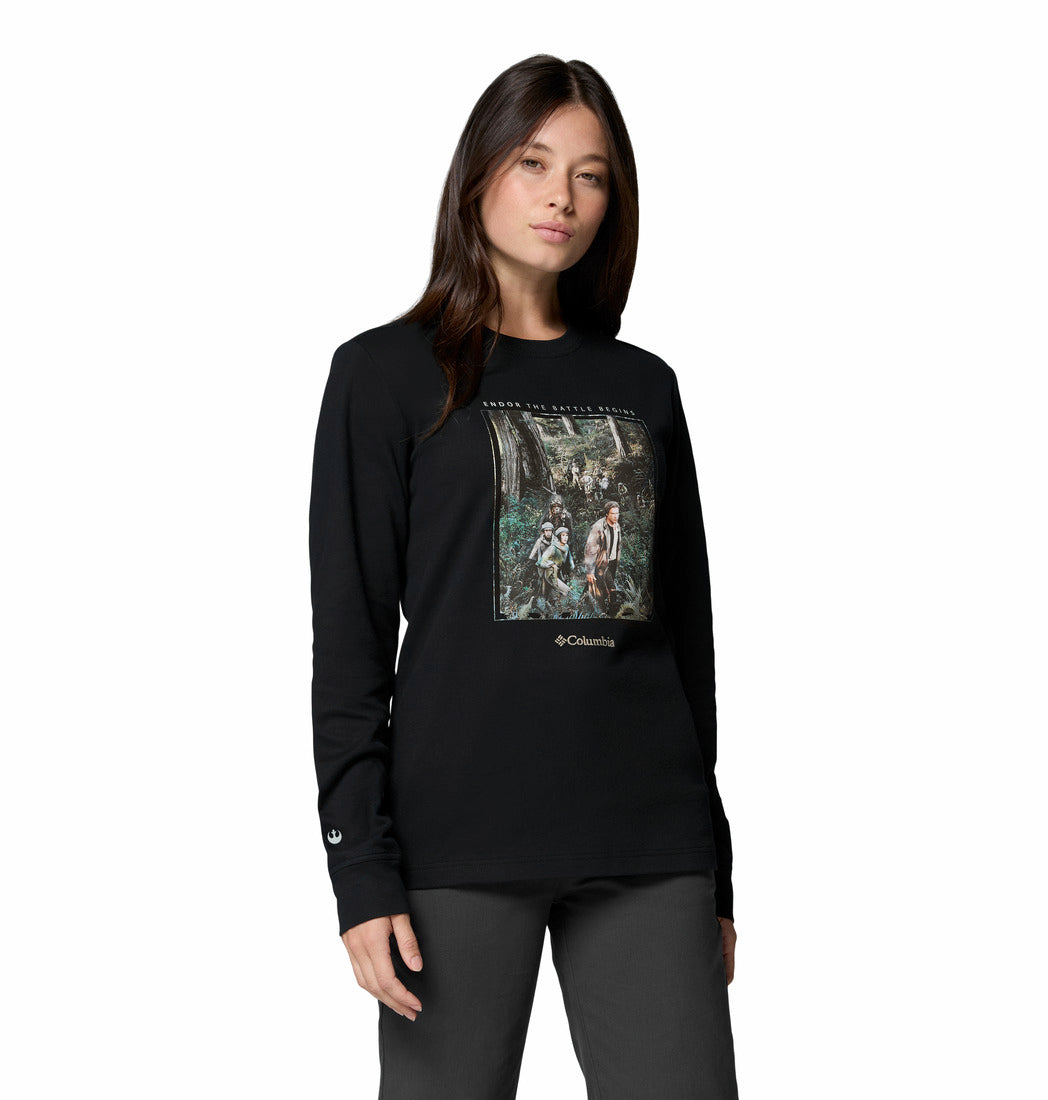 Playera Unisex manga larga Star Wars Endor Issue Long Sleeve