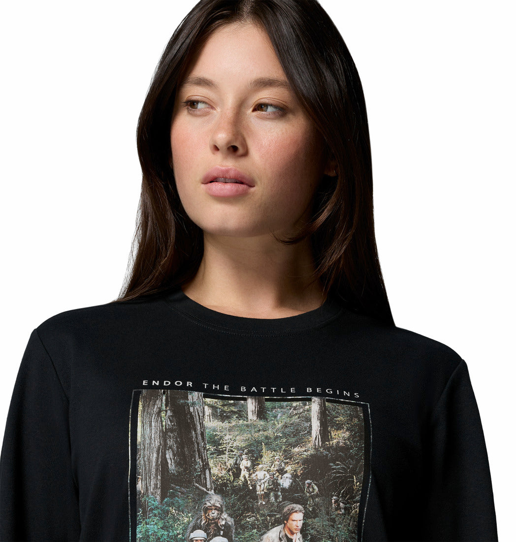 Playera Unisex manga larga Star Wars Endor Issue Long Sleeve