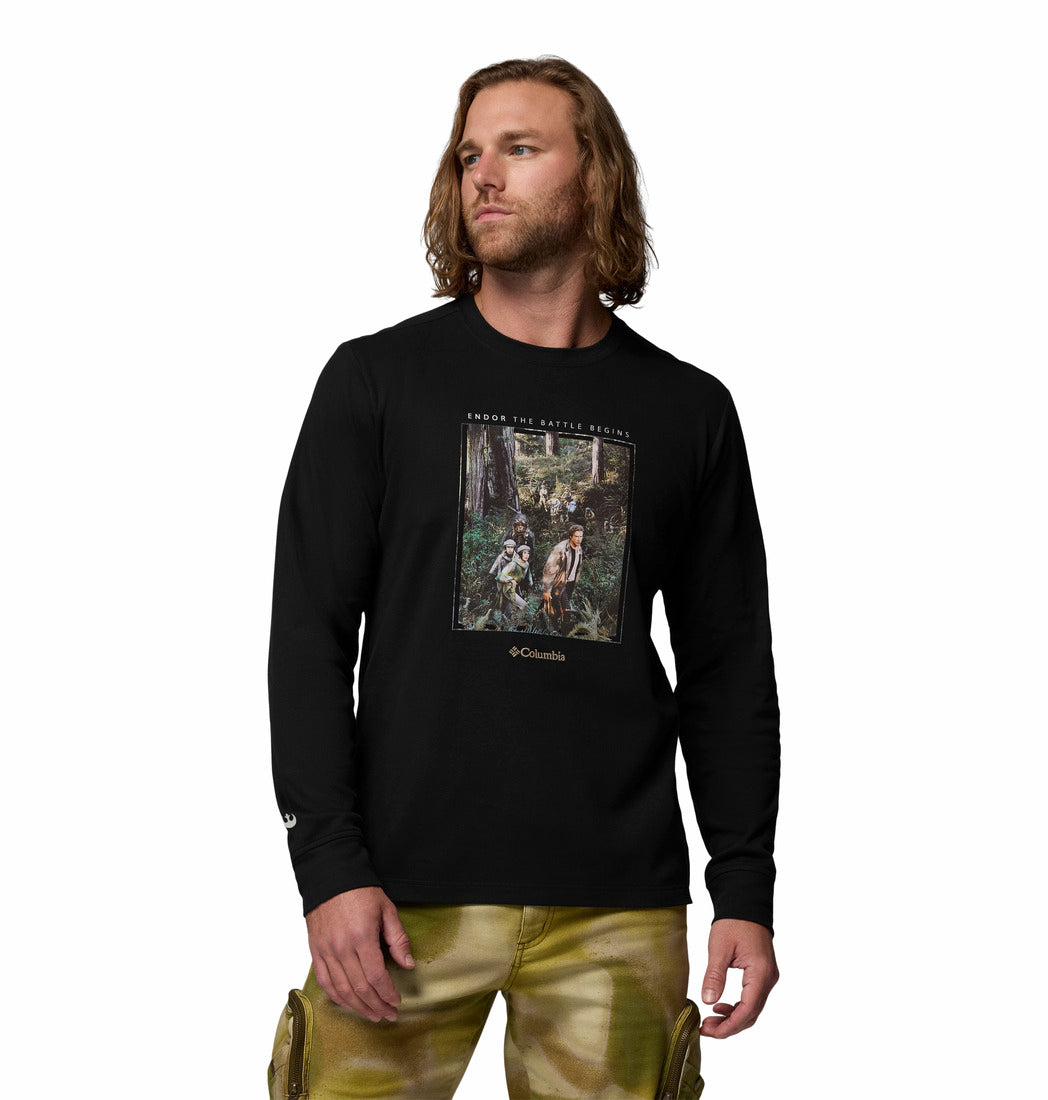 Playera Unisex manga larga Star Wars Endor Issue Long Sleeve
