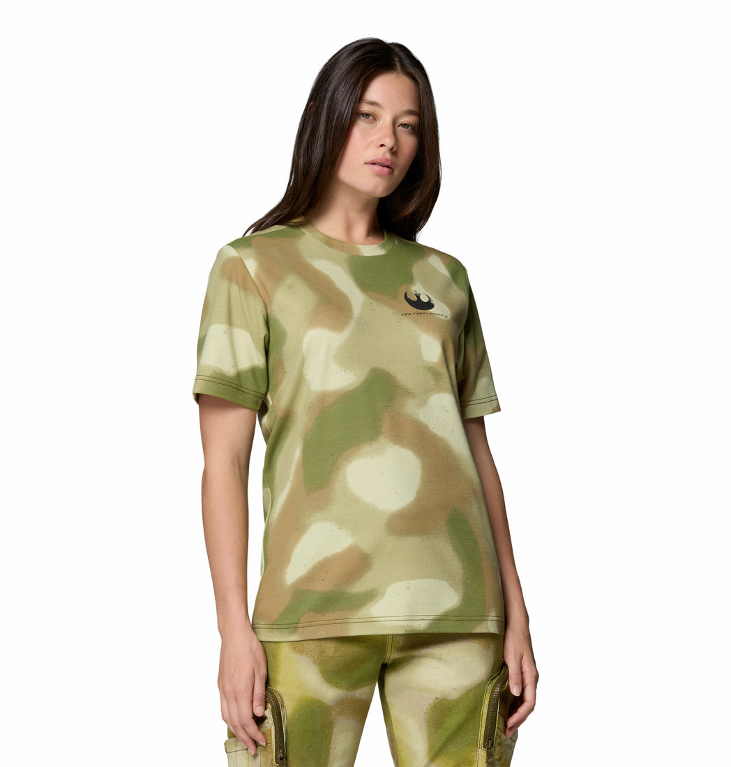 Playera Unisex manga corta Star Wars Endor Issue Camo Short Sleeve