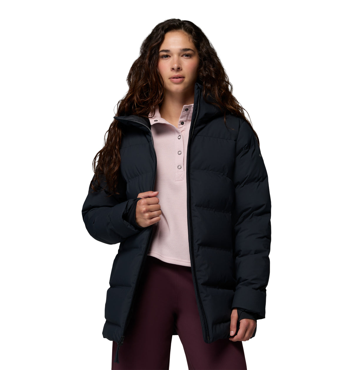Chamarra para Mujer Columbia Amaze Puff Heat Seal Mid Hooded Jacket
