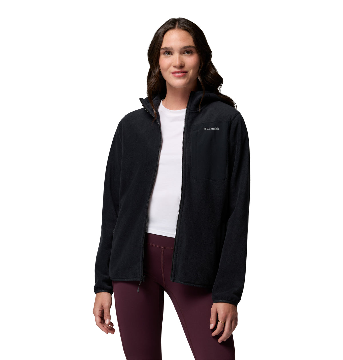 Chamarra de Fleece para Mujer Columbia Pacific Arch 200 Hooded Full Zip Fleece