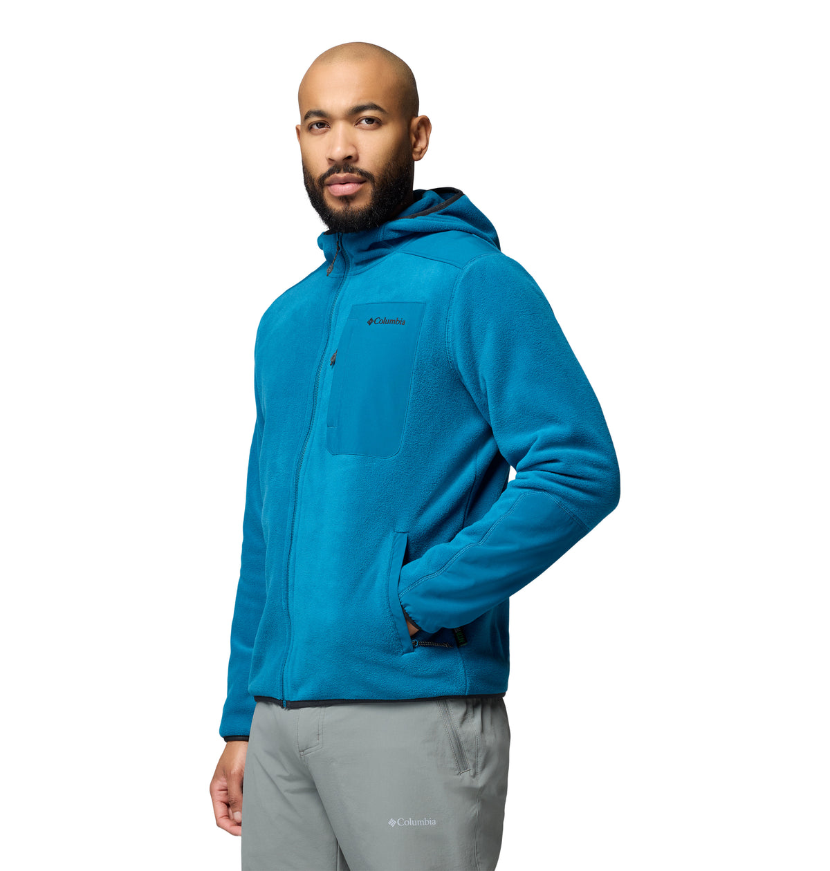 Chamarra de Fleece para Hombre Columbia Pacific Arch 200 Hooded FZ Fleece