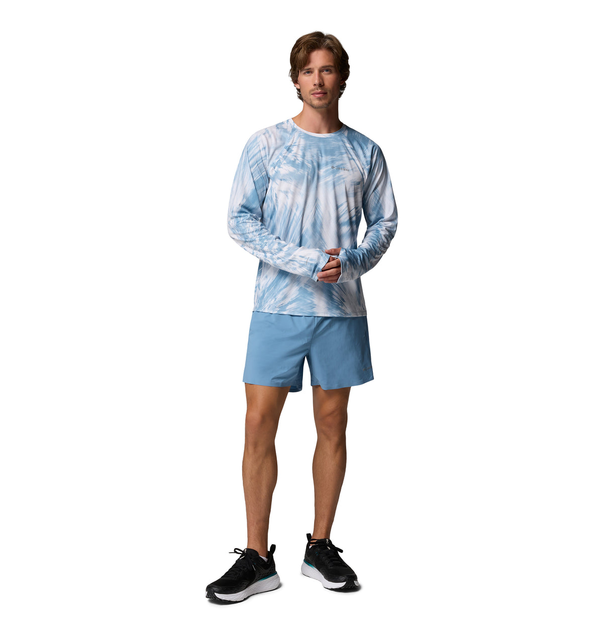 Playera de Trail Running para Hombre Columbia Stealth Springs Printed LS Shirt