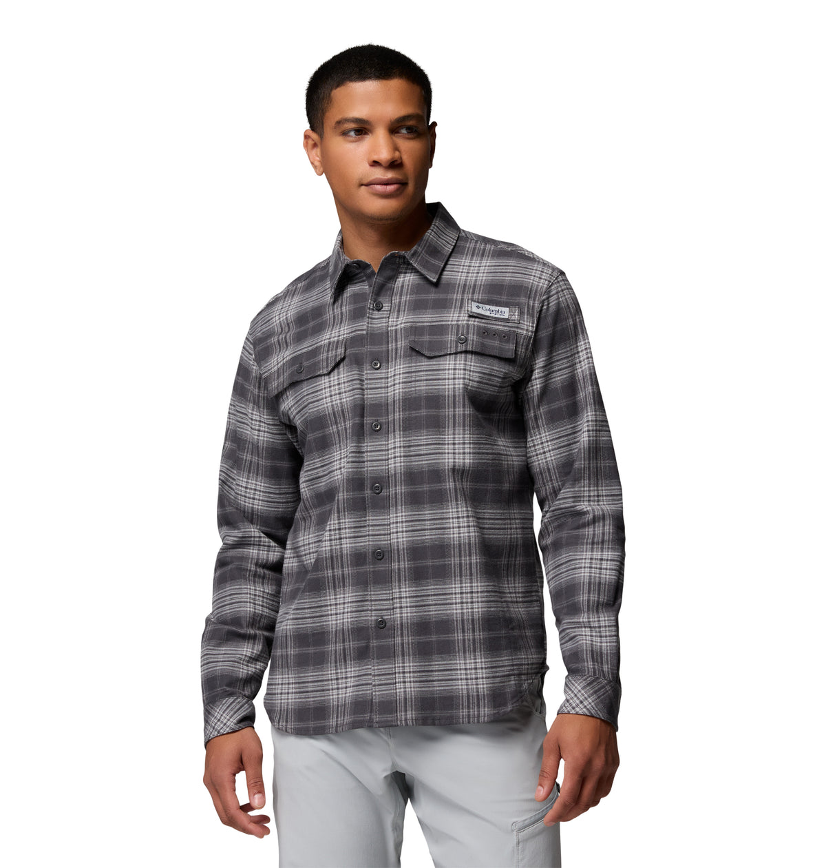 Camisa de Pesca de Franela PFG para Hombre Columbia PFG Topwater Tech Flannel