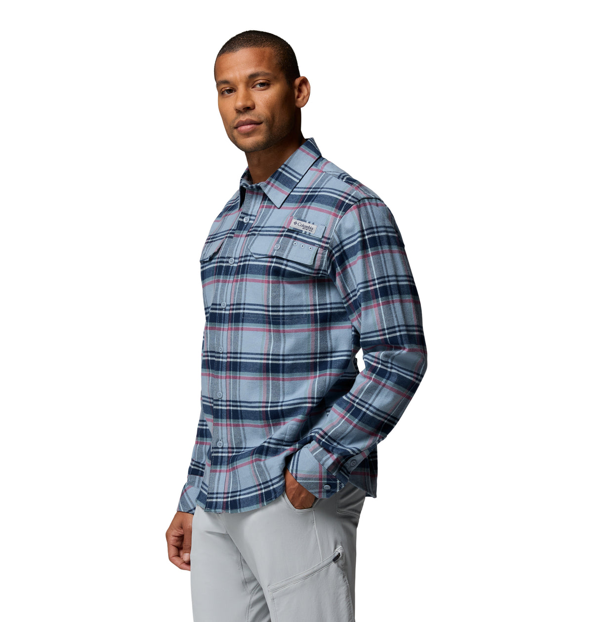 Camisa de Pesca de Franela PFG para Hombre Columbia PFG Topwater Tech Flannel