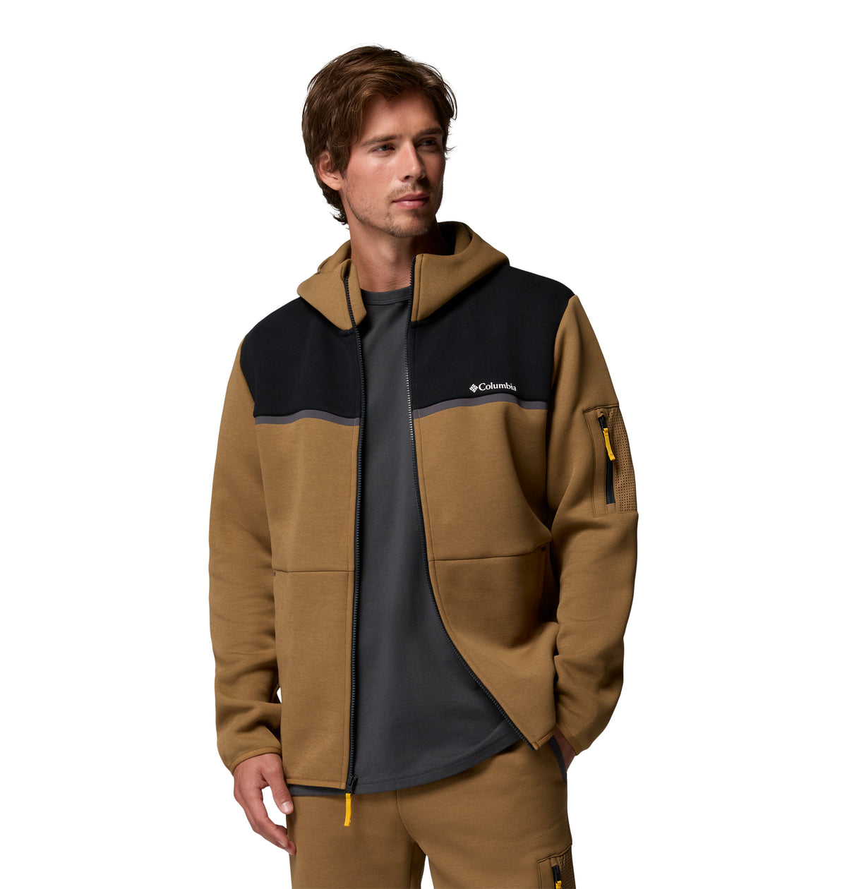 Chamarra de Fleece para Hombre Columbia Agate Rock Hoodie