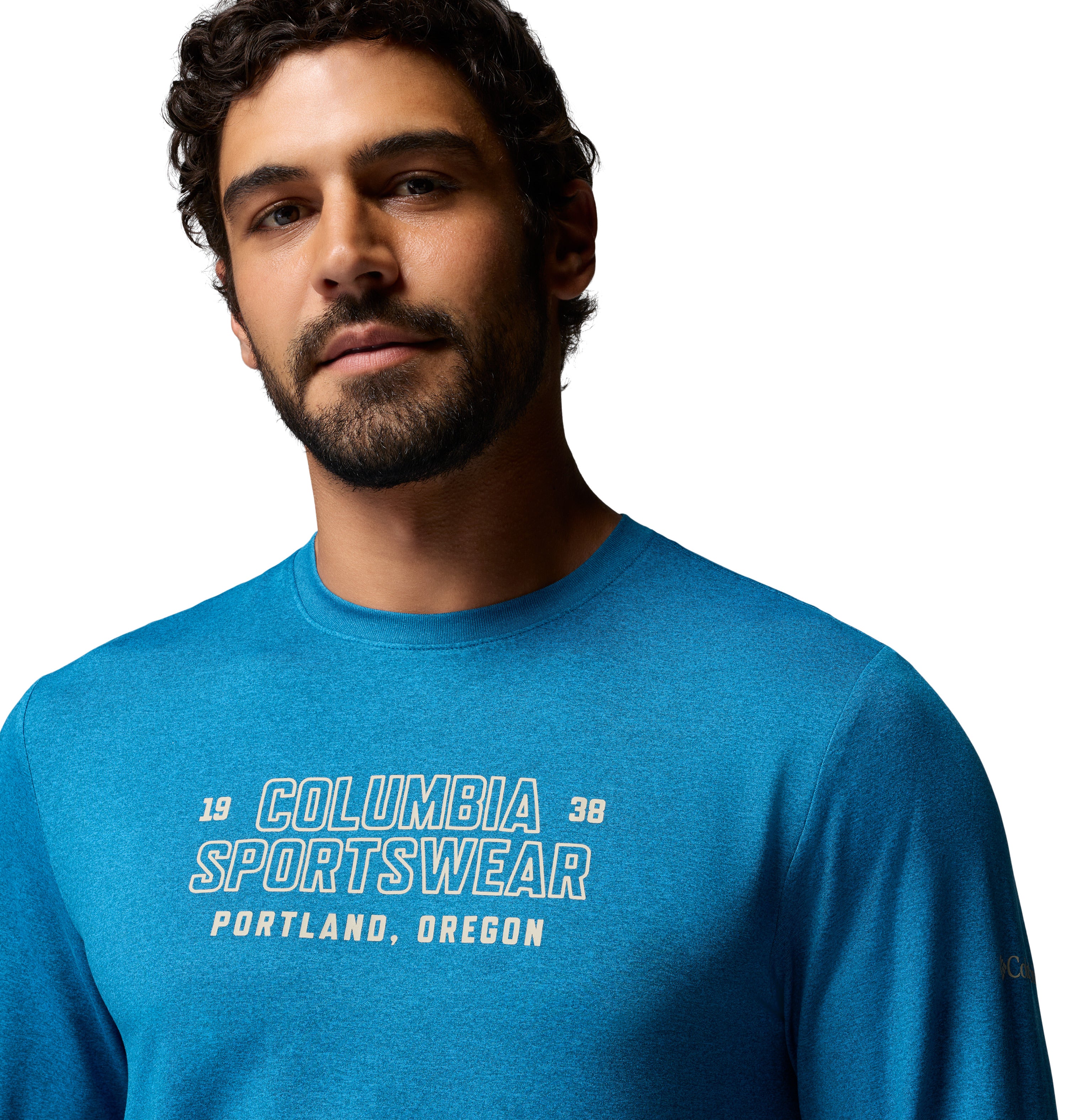 Playera de Manga Larga para Hombre Columbia Parsons Point LS Graphic Tee