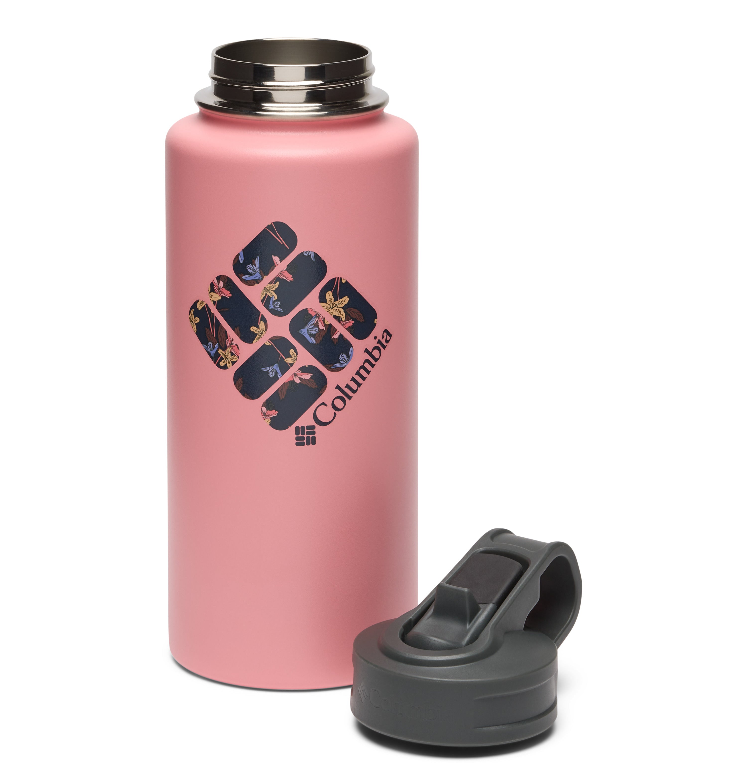 Termo 32 oz acero inoxidable con popote para uso diario y viajes Columbia 32 OZ SS Vacuum Bottle