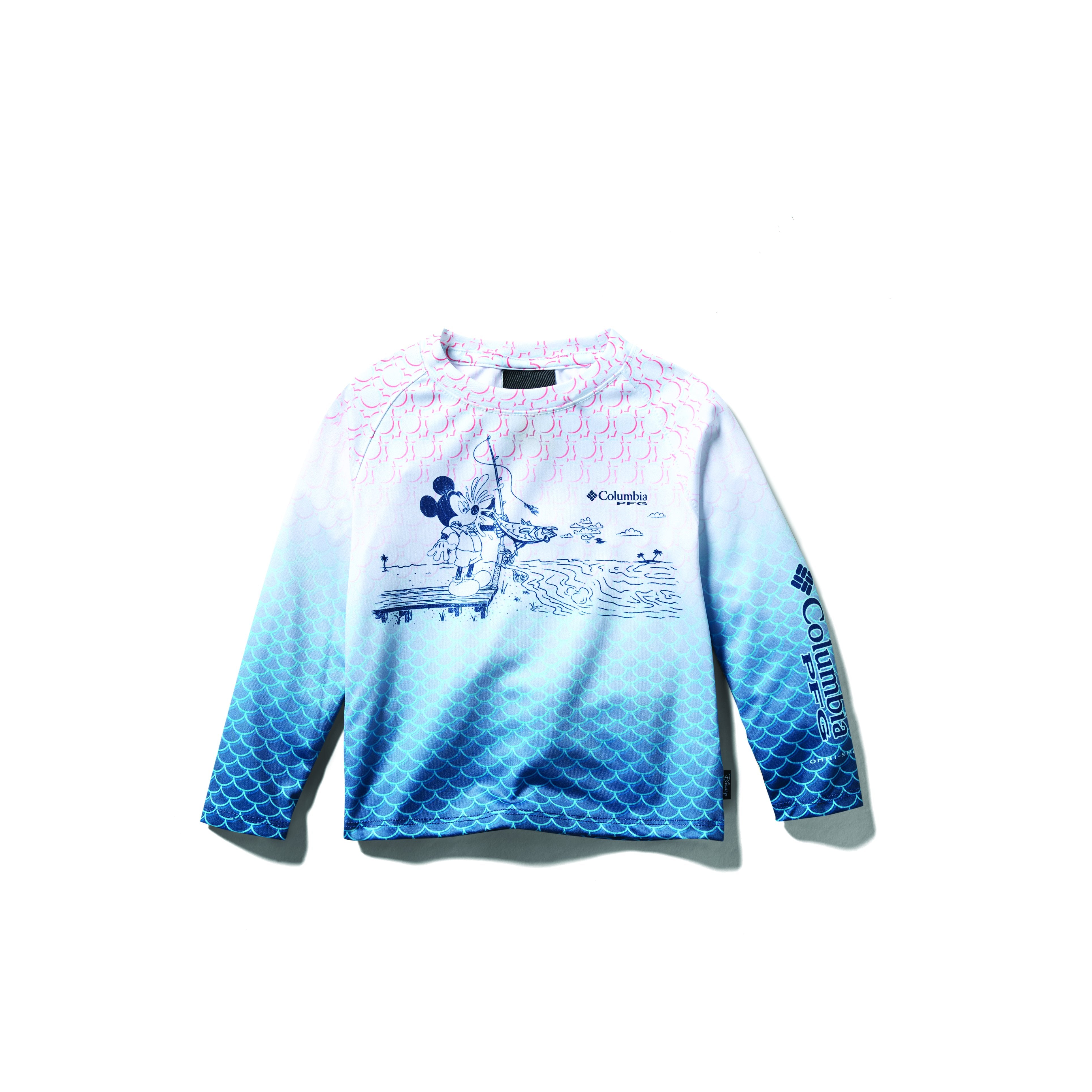Playera de manga larga para niños pequeños Columbia Y PFG Disney Terminal Tackle LS Shirt