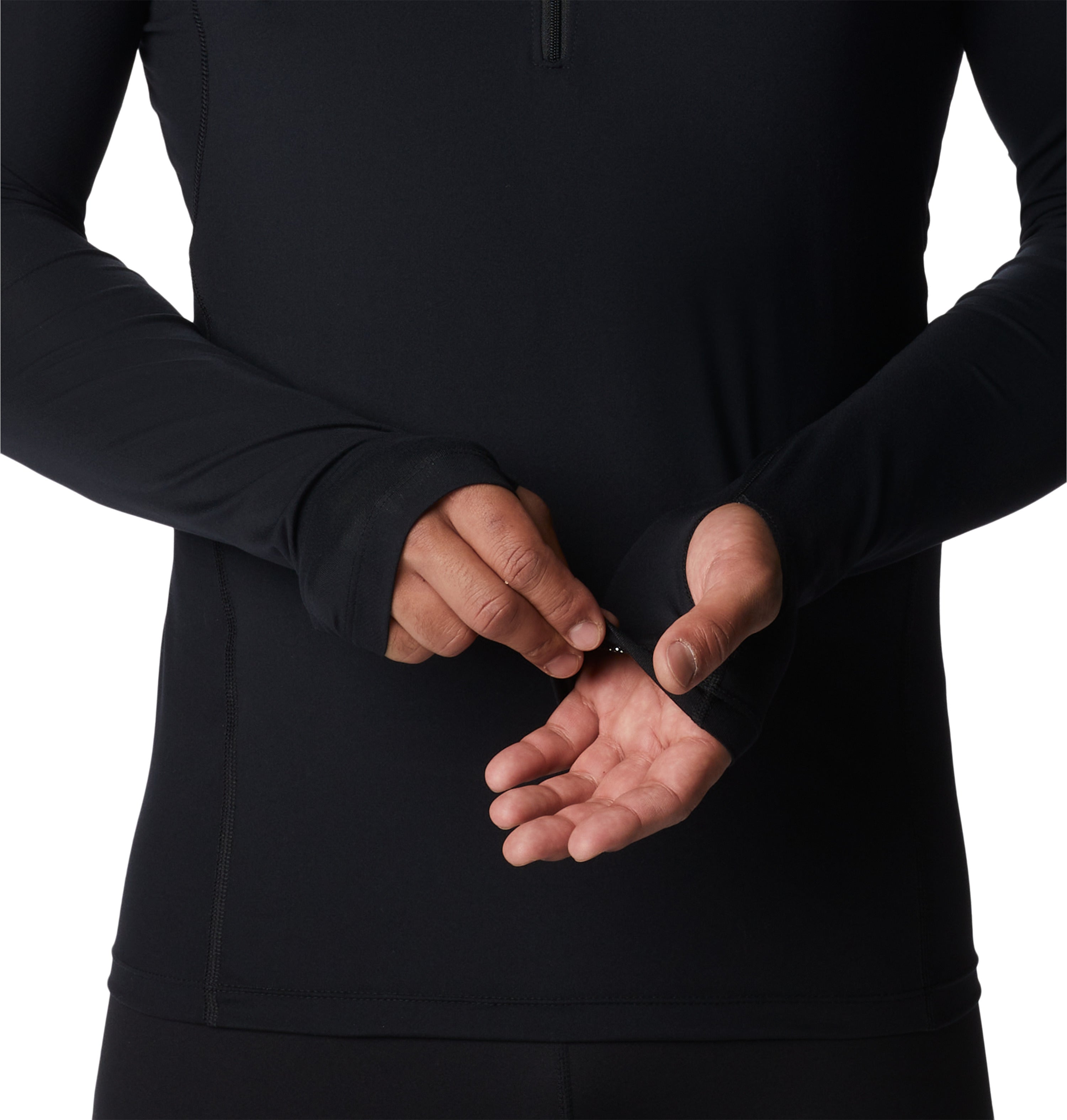Playera térmica de manga larga con medio cierre para hombre Columbia Midweight Stretch