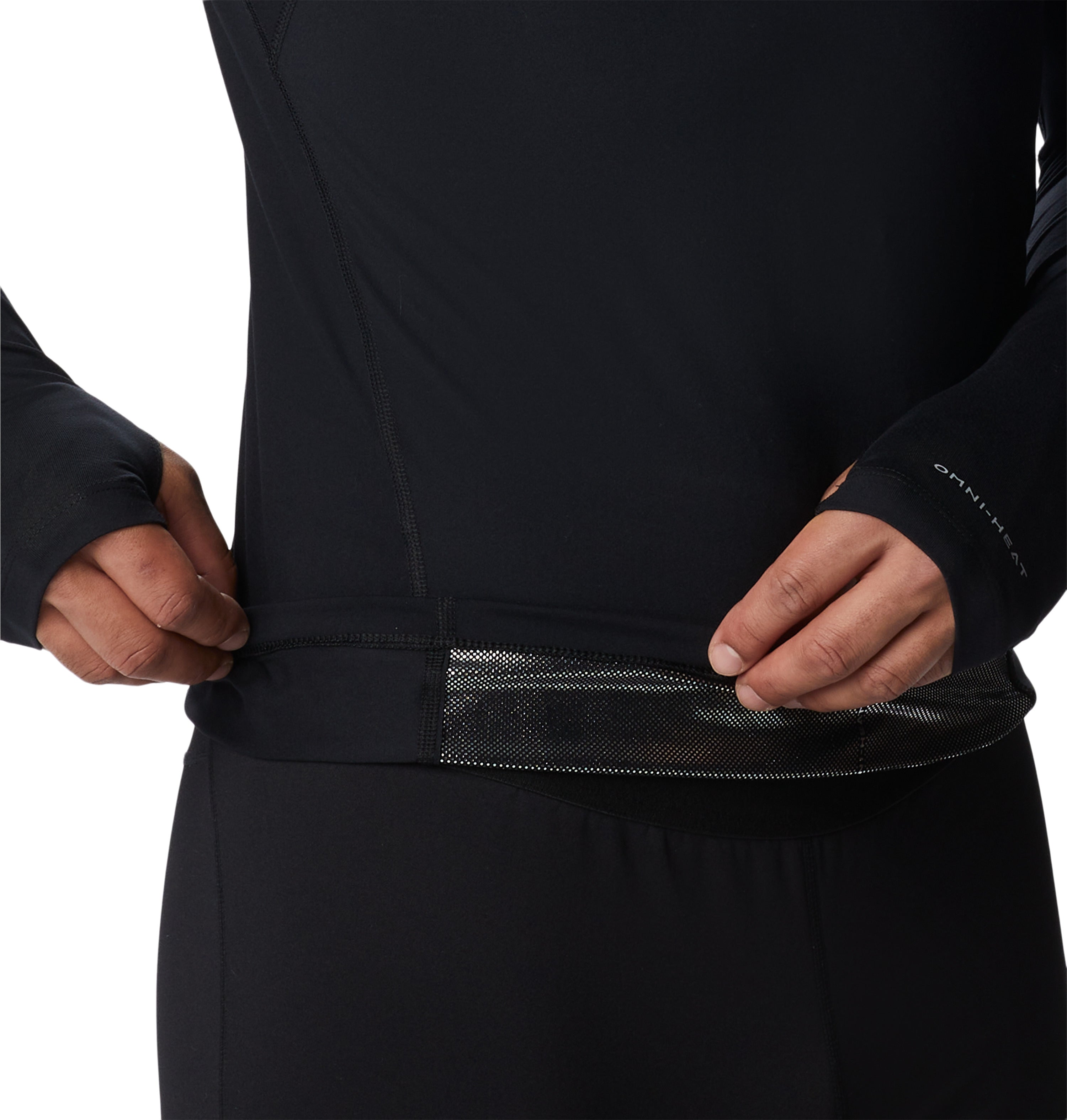 Playera térmica de manga larga con medio cierre para hombre Columbia Midweight Stretch