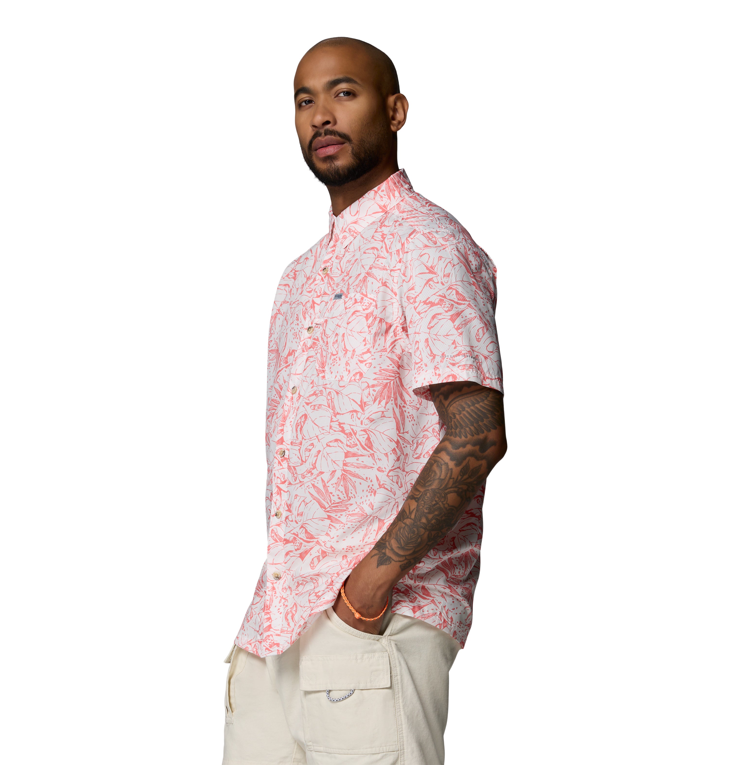 Camisa para Hombre Manga corta Columbia Super Slack Tide Camp Shirt