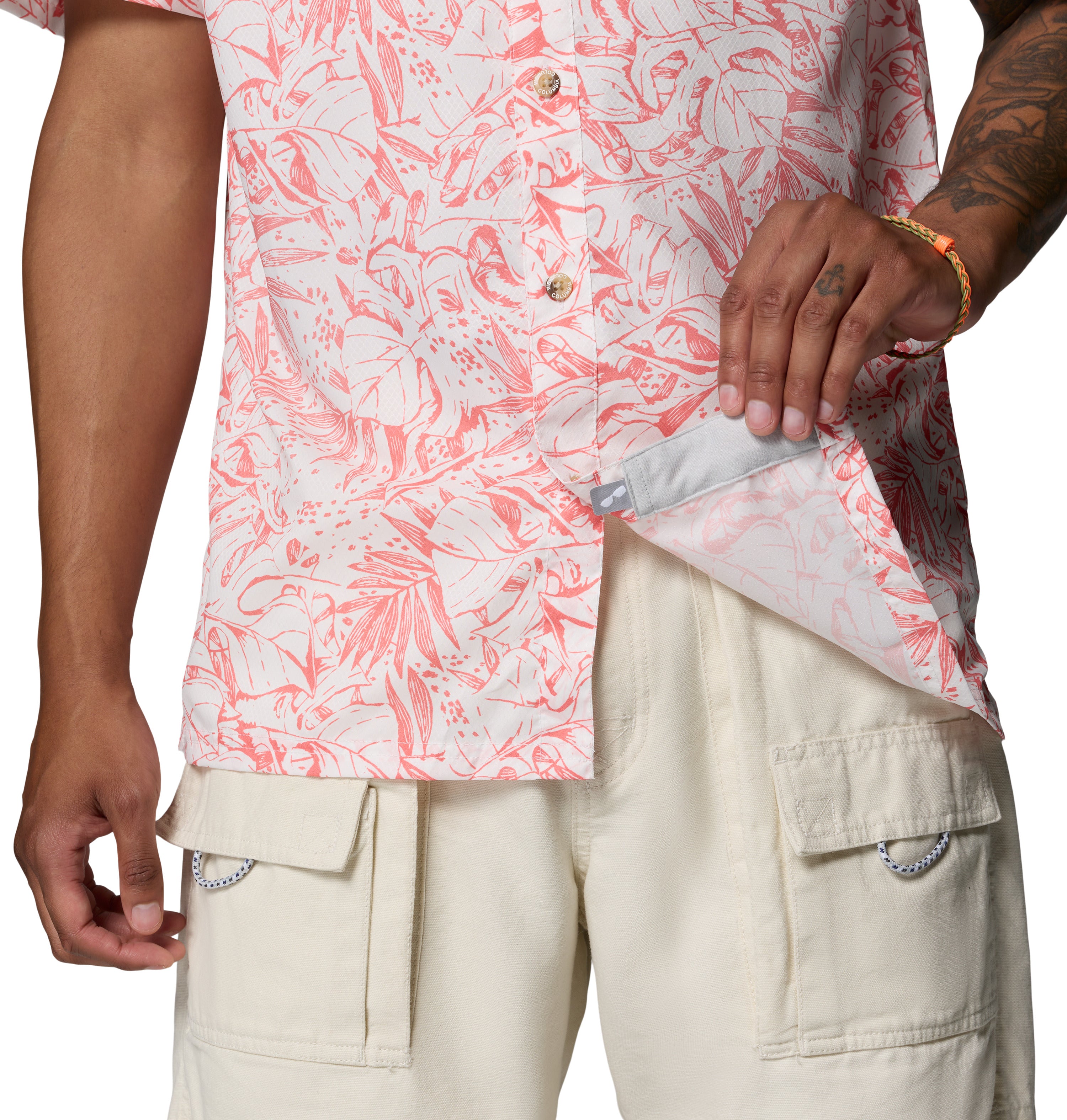 Camisa para Hombre Manga corta Columbia Super Slack Tide Camp Shirt