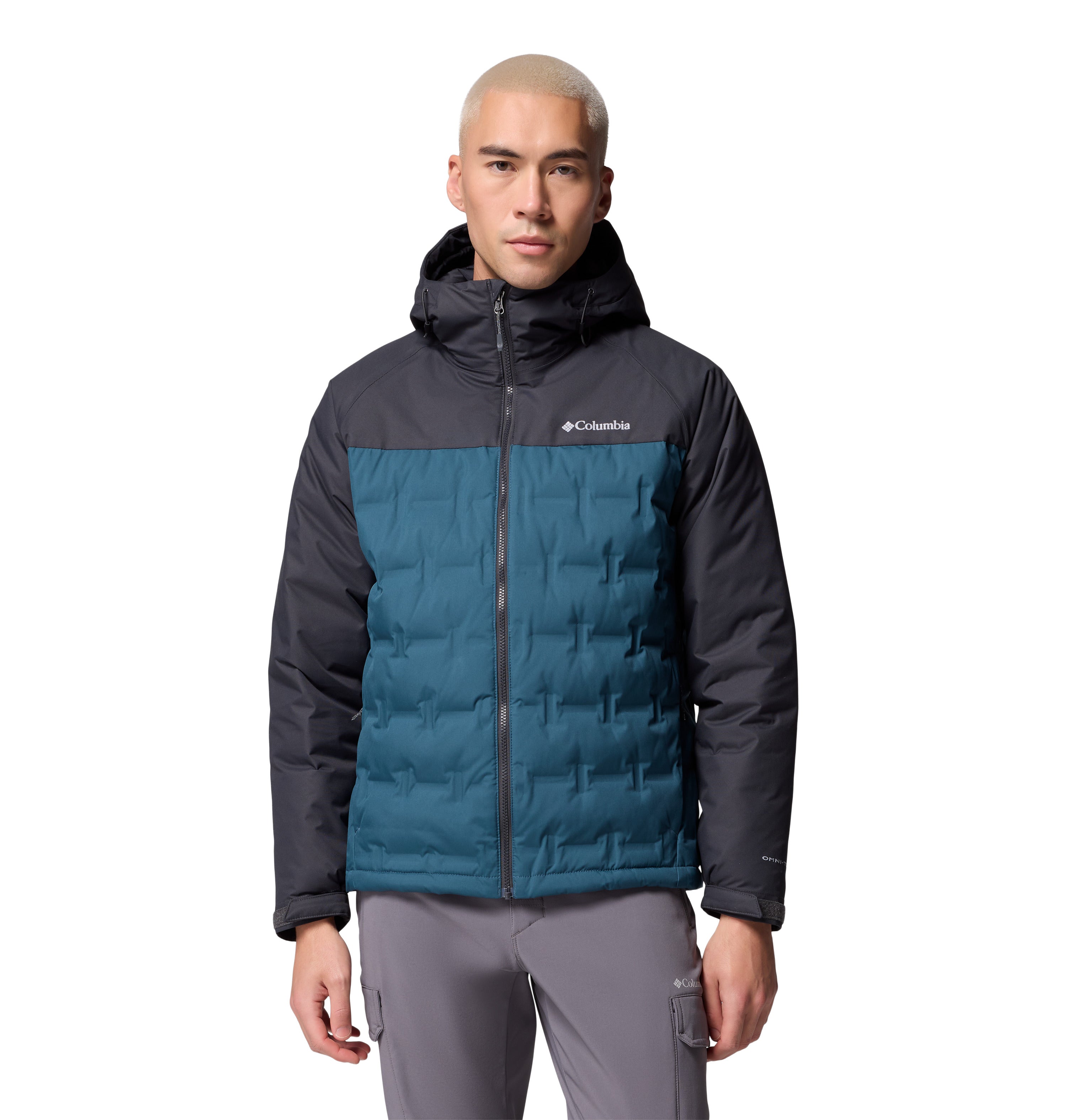 Chamarra acolchada con gorro para hombre Columbia Grand Trek III Down