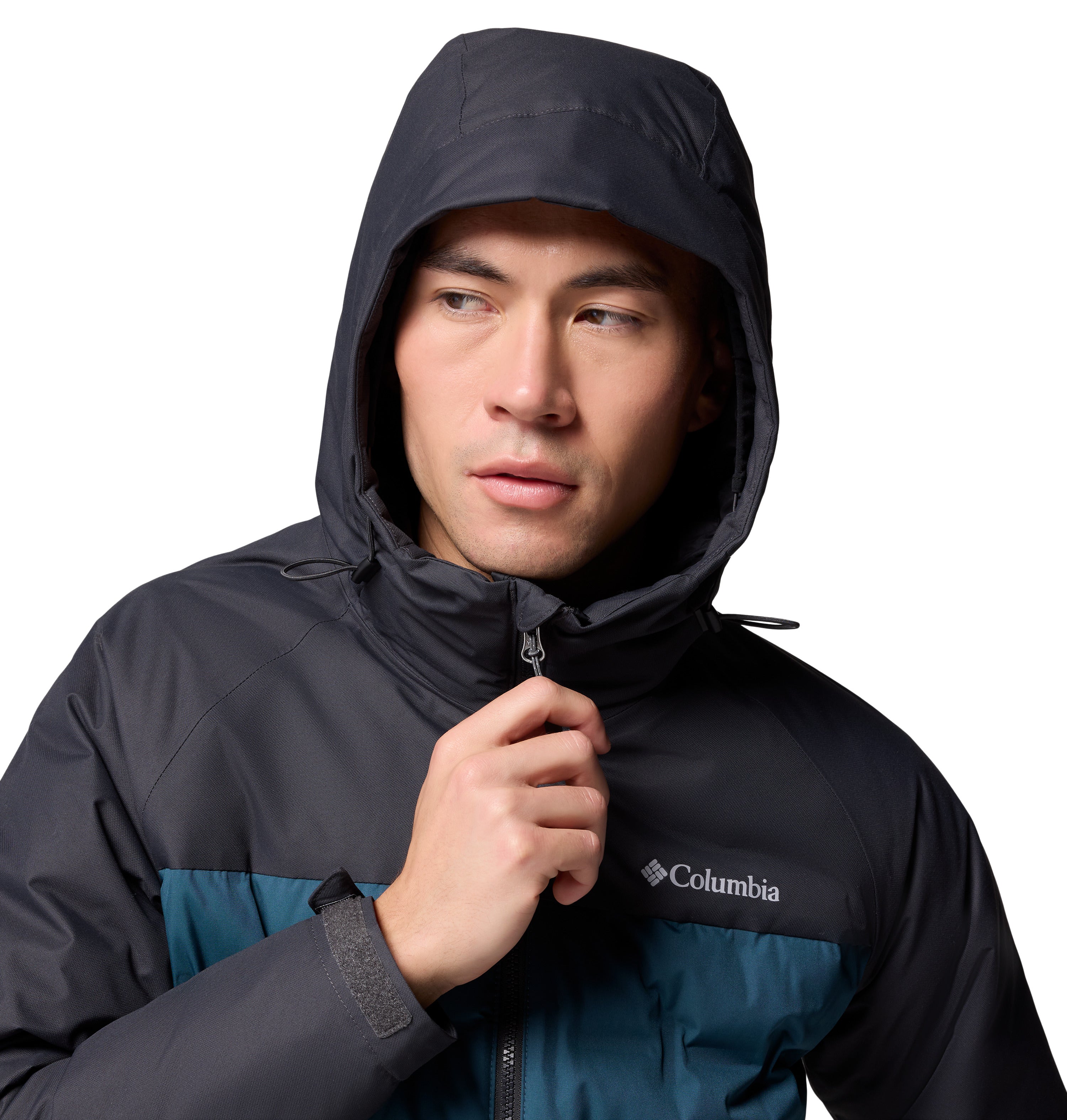 Chamarra acolchada con gorro para hombre Columbia Grand Trek III Down