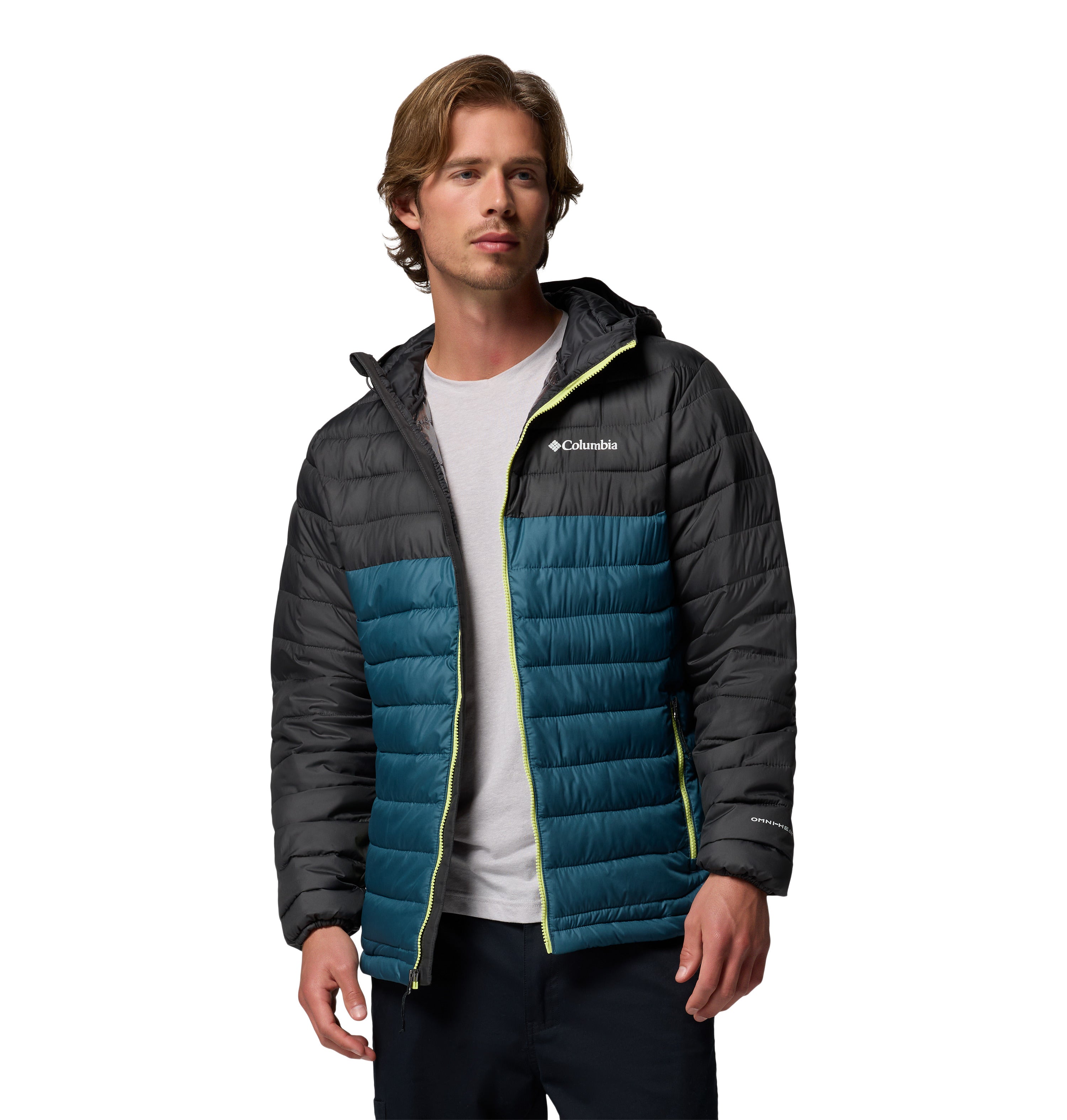 Chamarra con gorro para hombre Columbia Powder Lite II