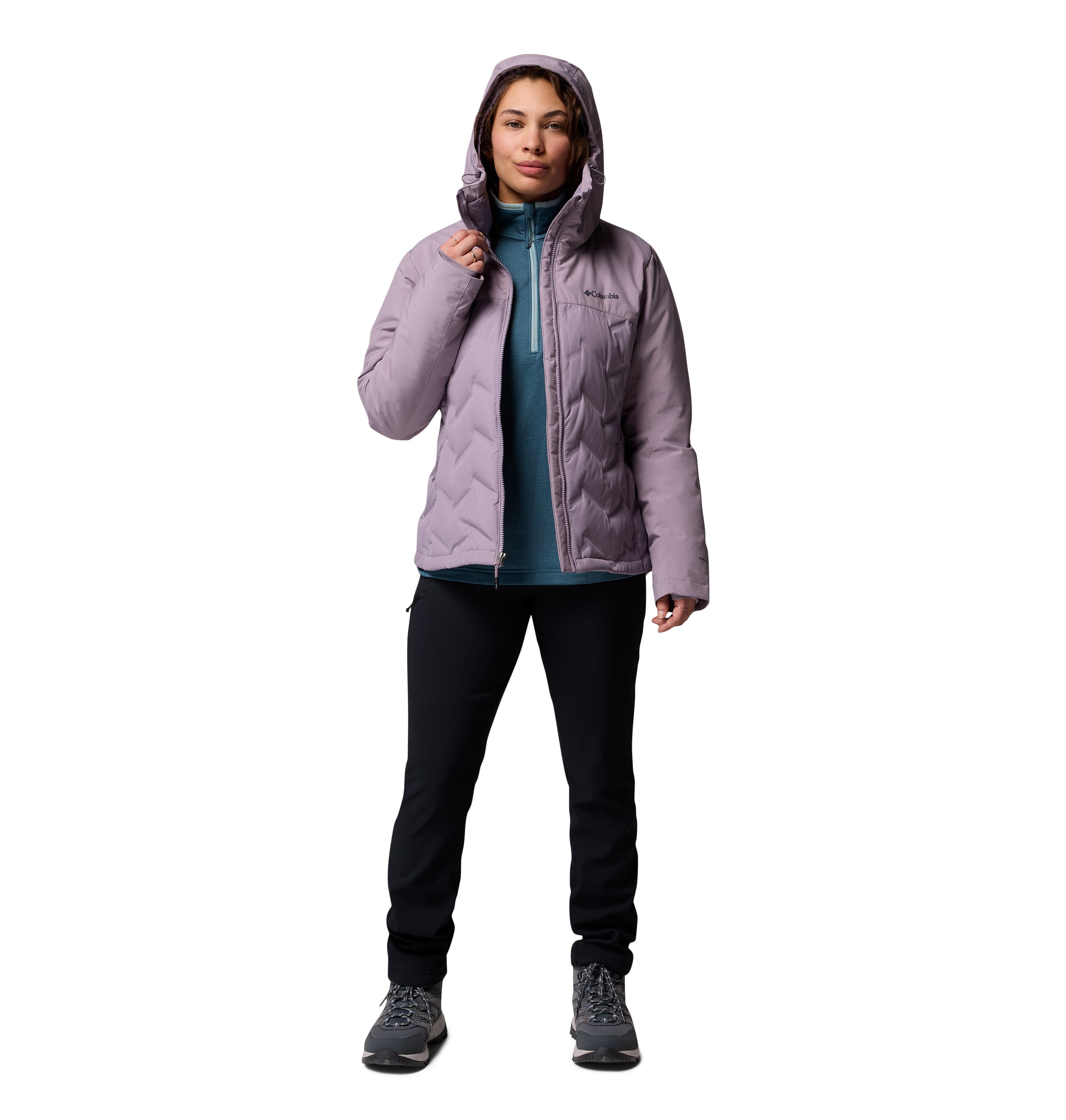 Chamarra acolchada con gorro para mujer Columbia Grand Trek III Down