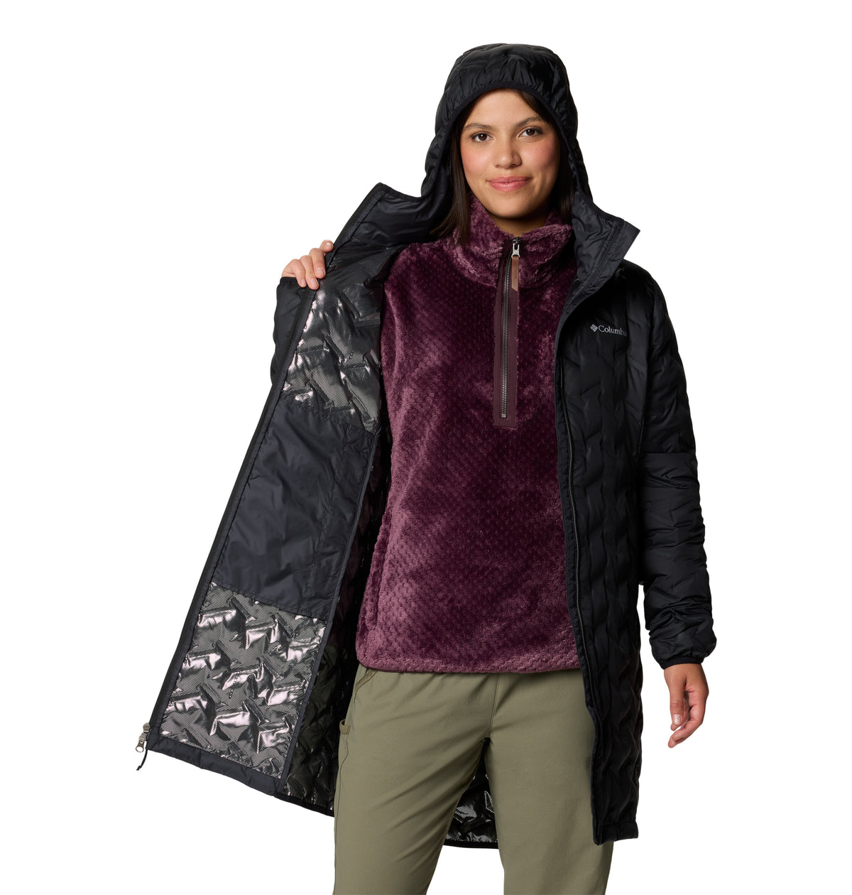 Chamarra Térmica Larga para Mujer Columbia Delta Ridge II Long Down Jacket