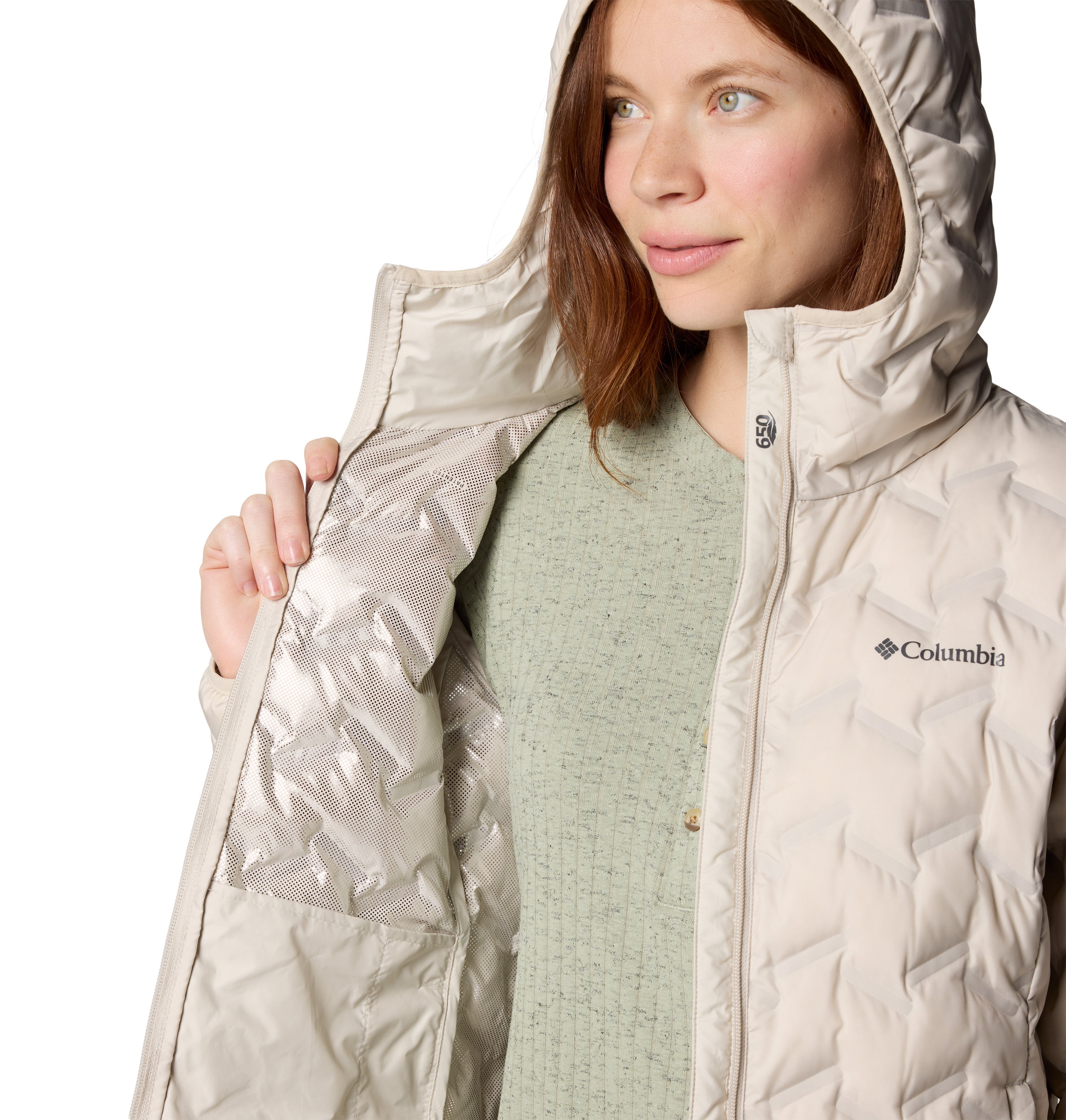 Chamarra para mujer Columbia Delta Ridge II Long Down Jacket