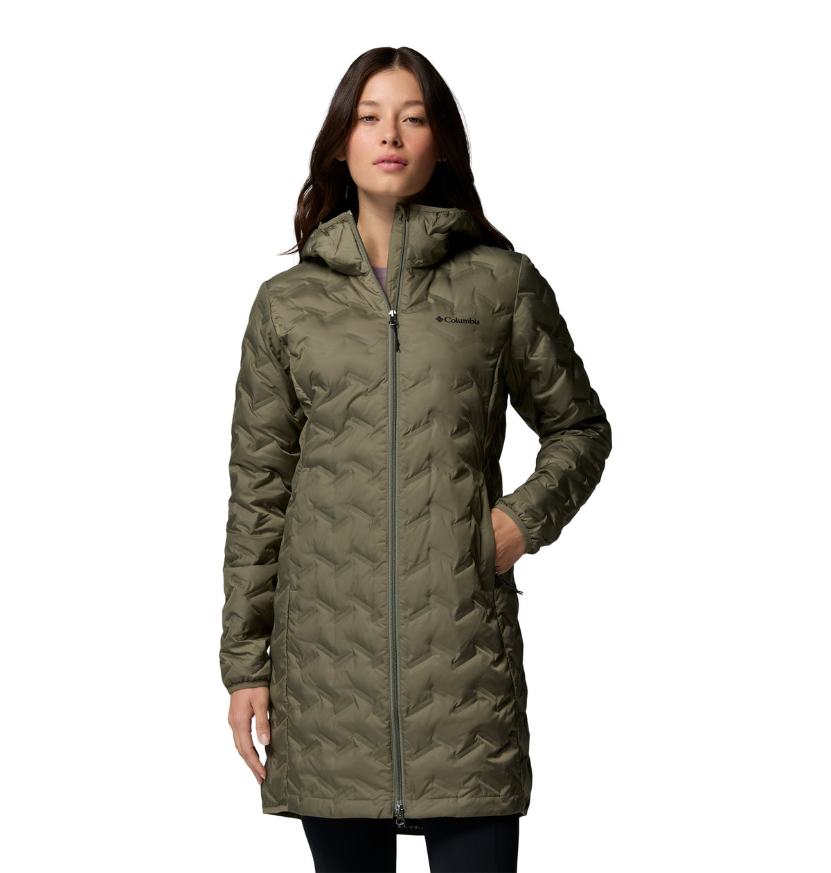 Chamarra Térmica para Mujer Columbia Delta Ridge II Long Down Jacket