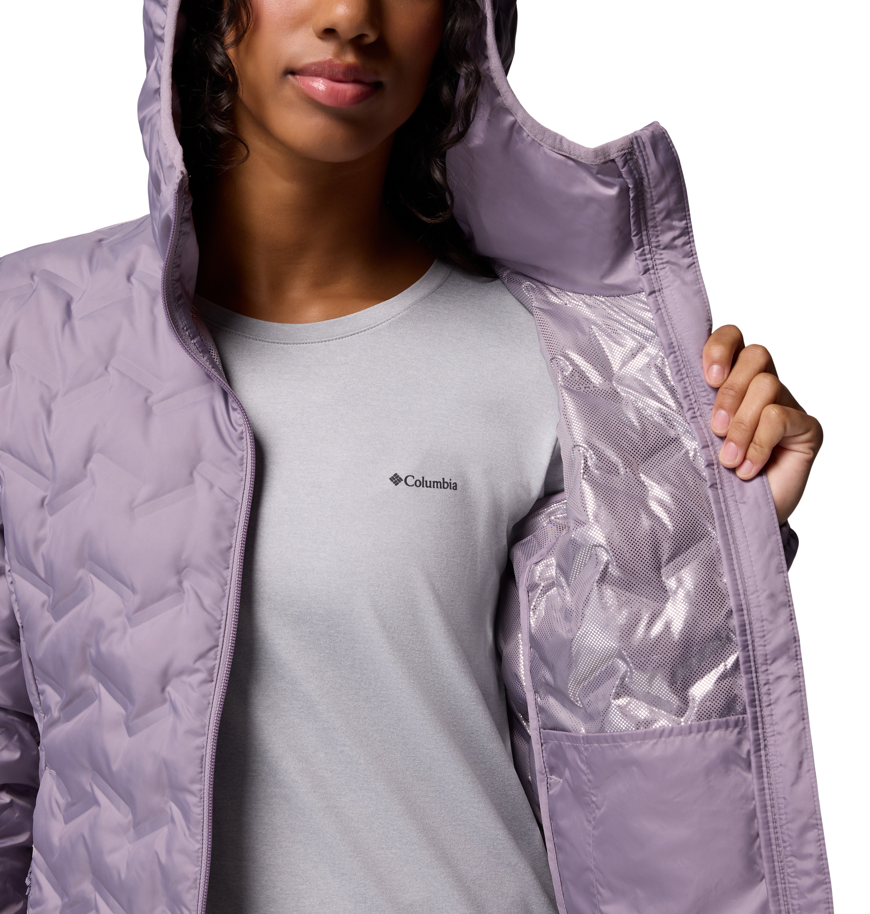 Chamarra para mujer Columbia Delta Ridge II Long Down Jacket