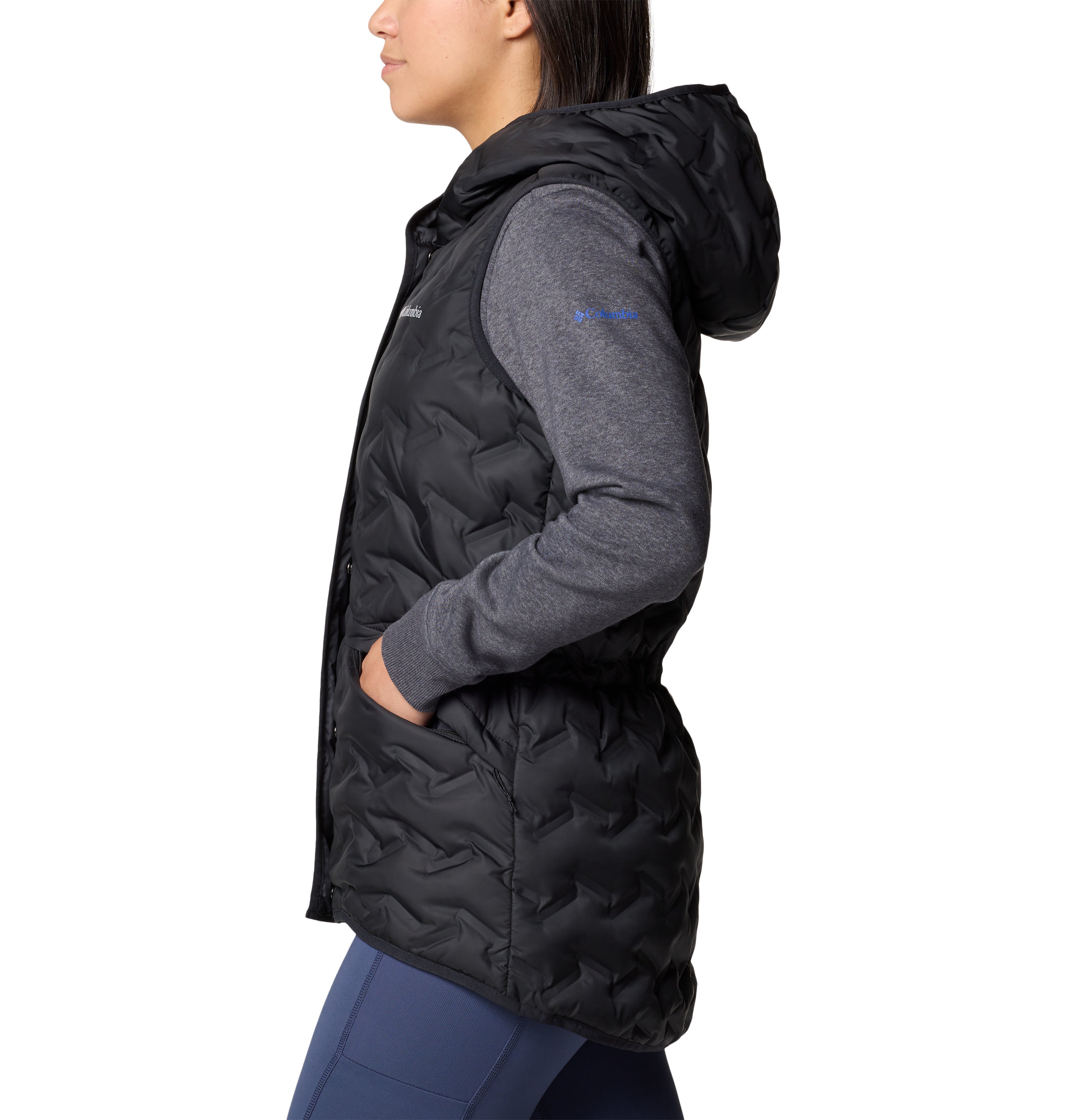 Chaleco para mujer Columbia Delta Ridge II Down Hooded Vest