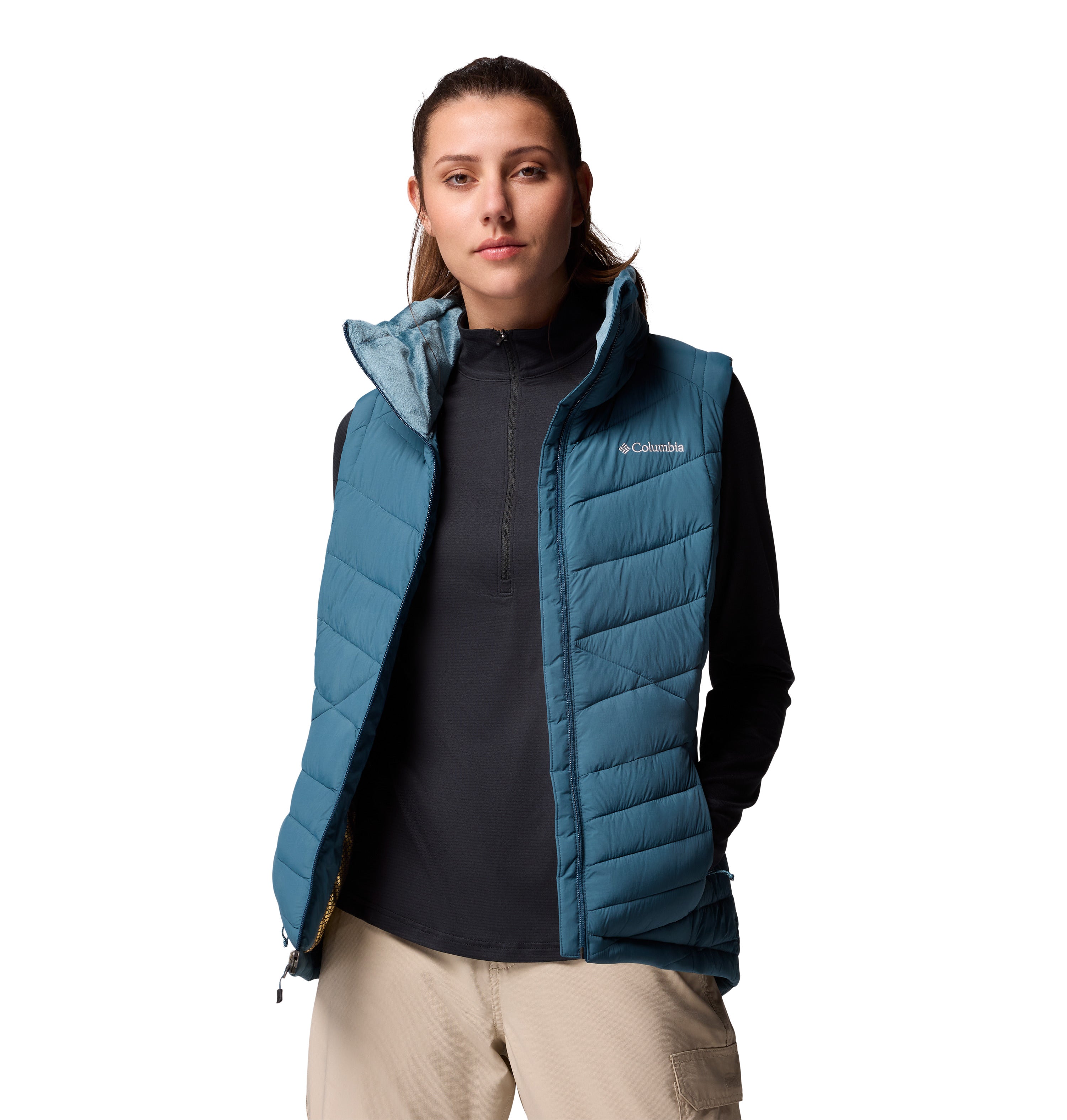 Chaleco para mujer Columbia Joy Peak II Long Vest