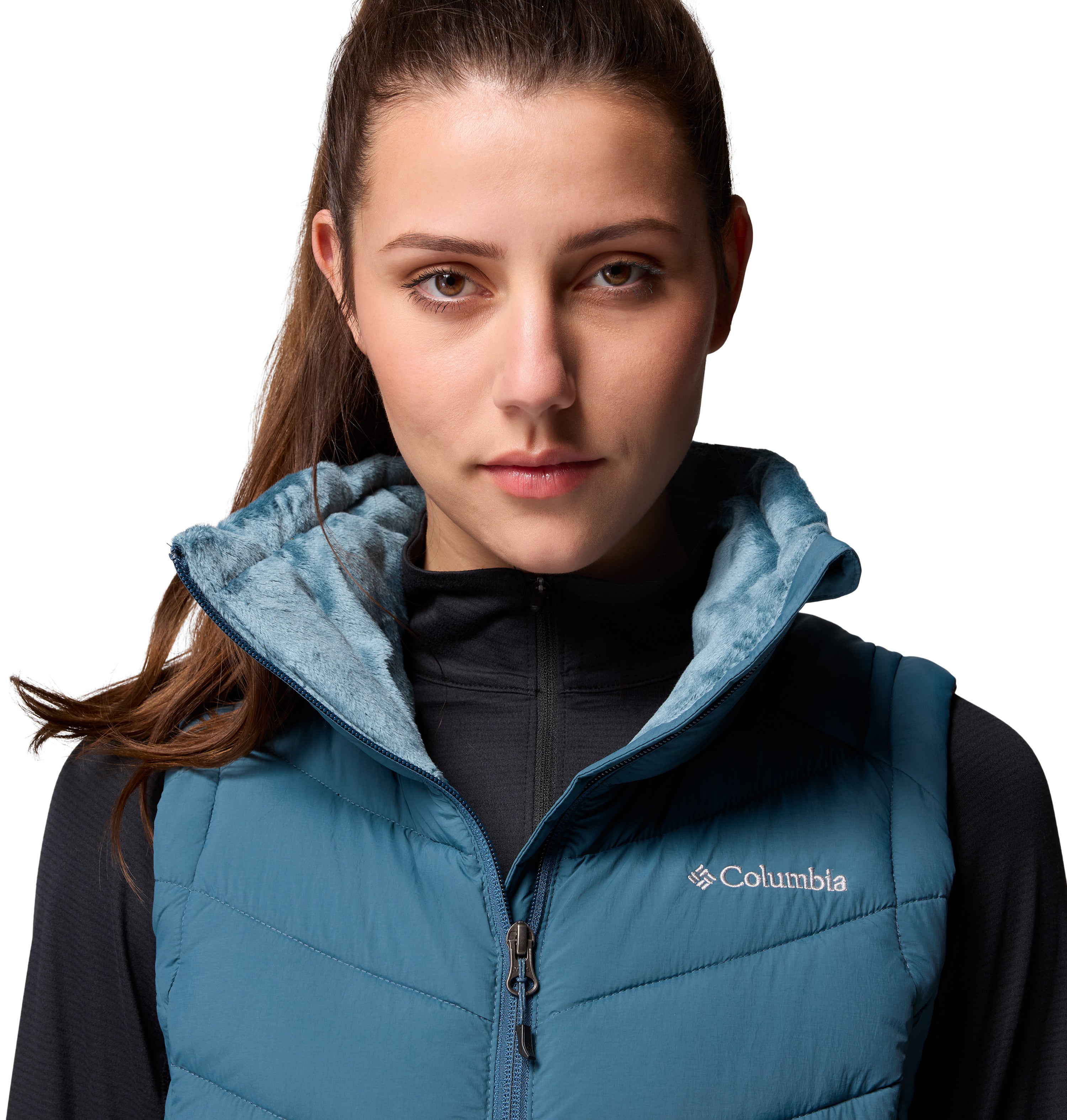 Chaleco para mujer Columbia Joy Peak II Long Vest