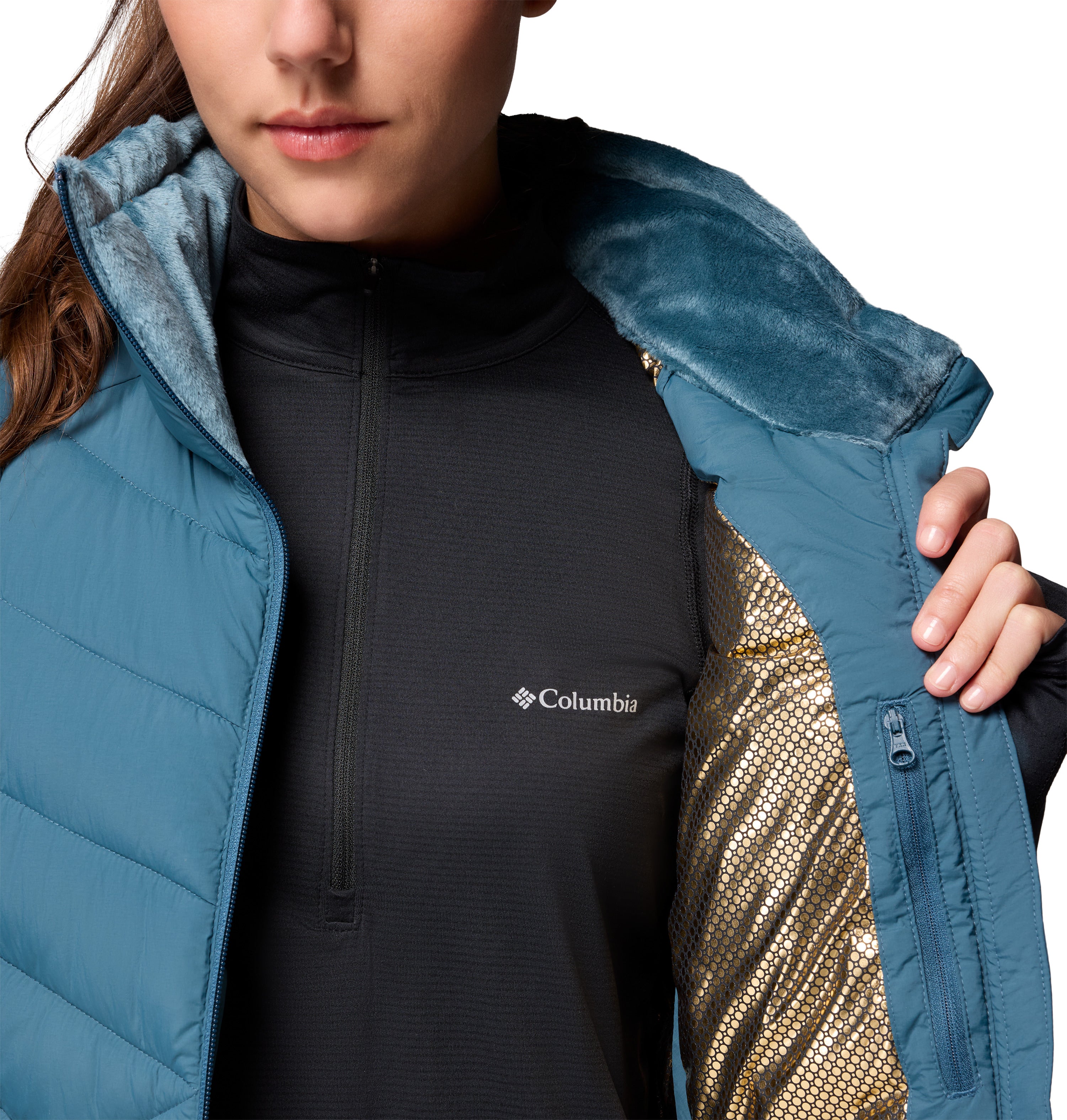 Chaleco para mujer Columbia Joy Peak II Long Vest