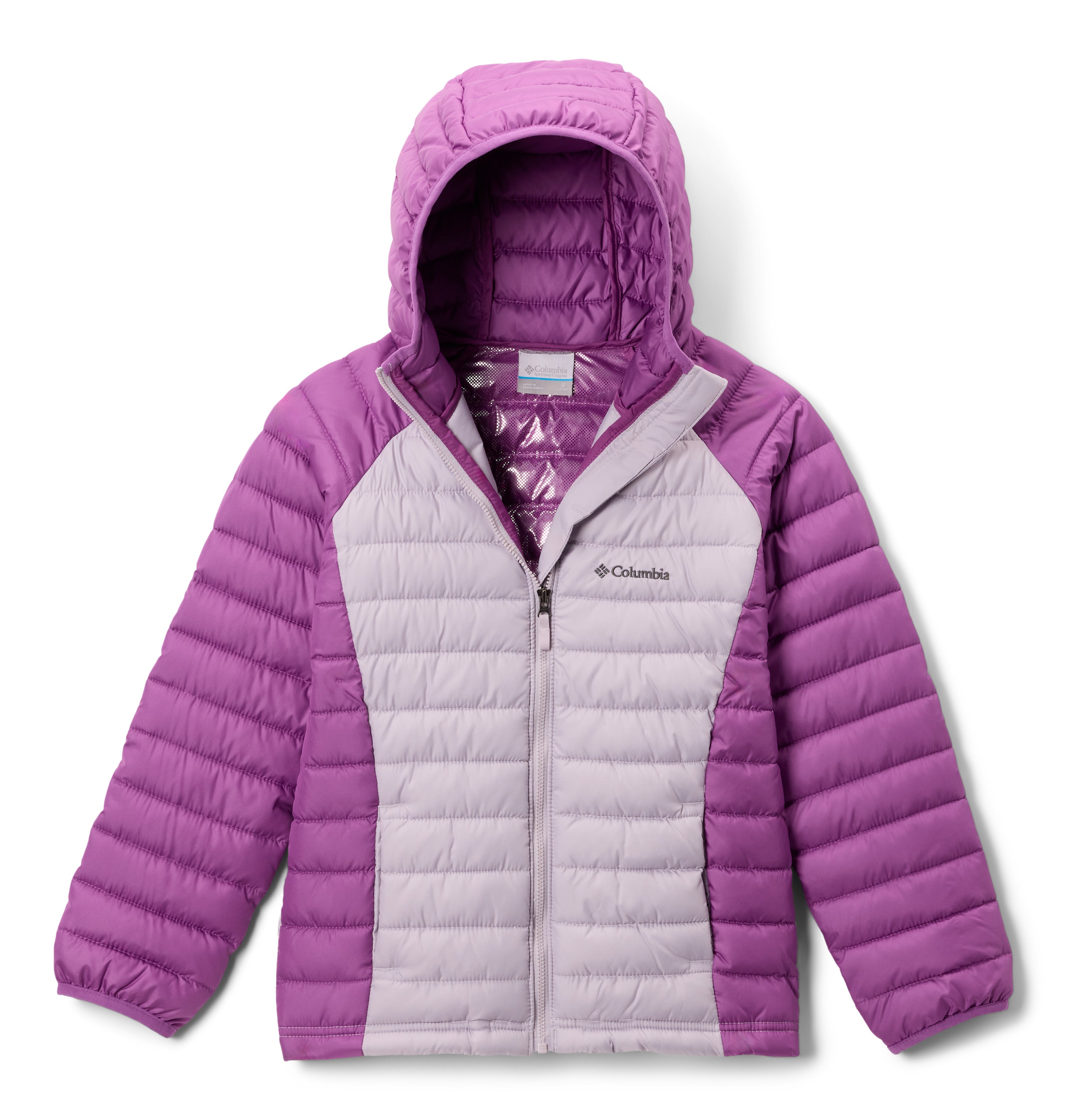 Chamarra con gorro para niña Columbia Powder Lite II