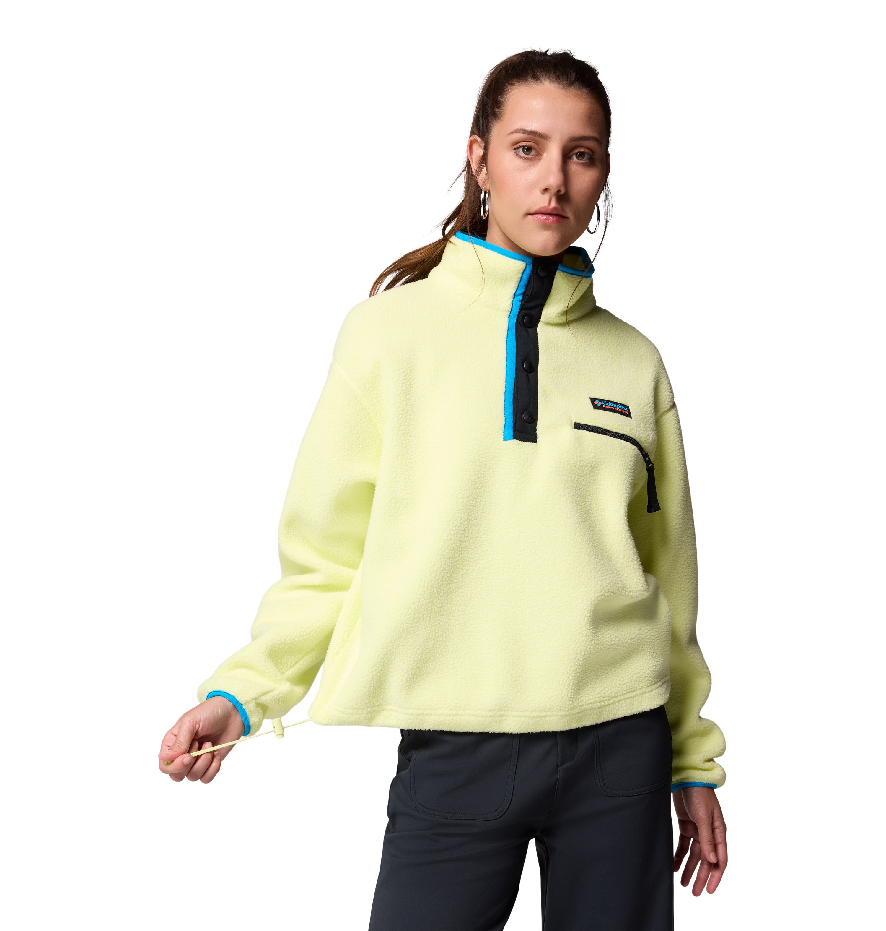 Sudadera corta con medio cierre para mujer Columbia Helvetia II Fleece