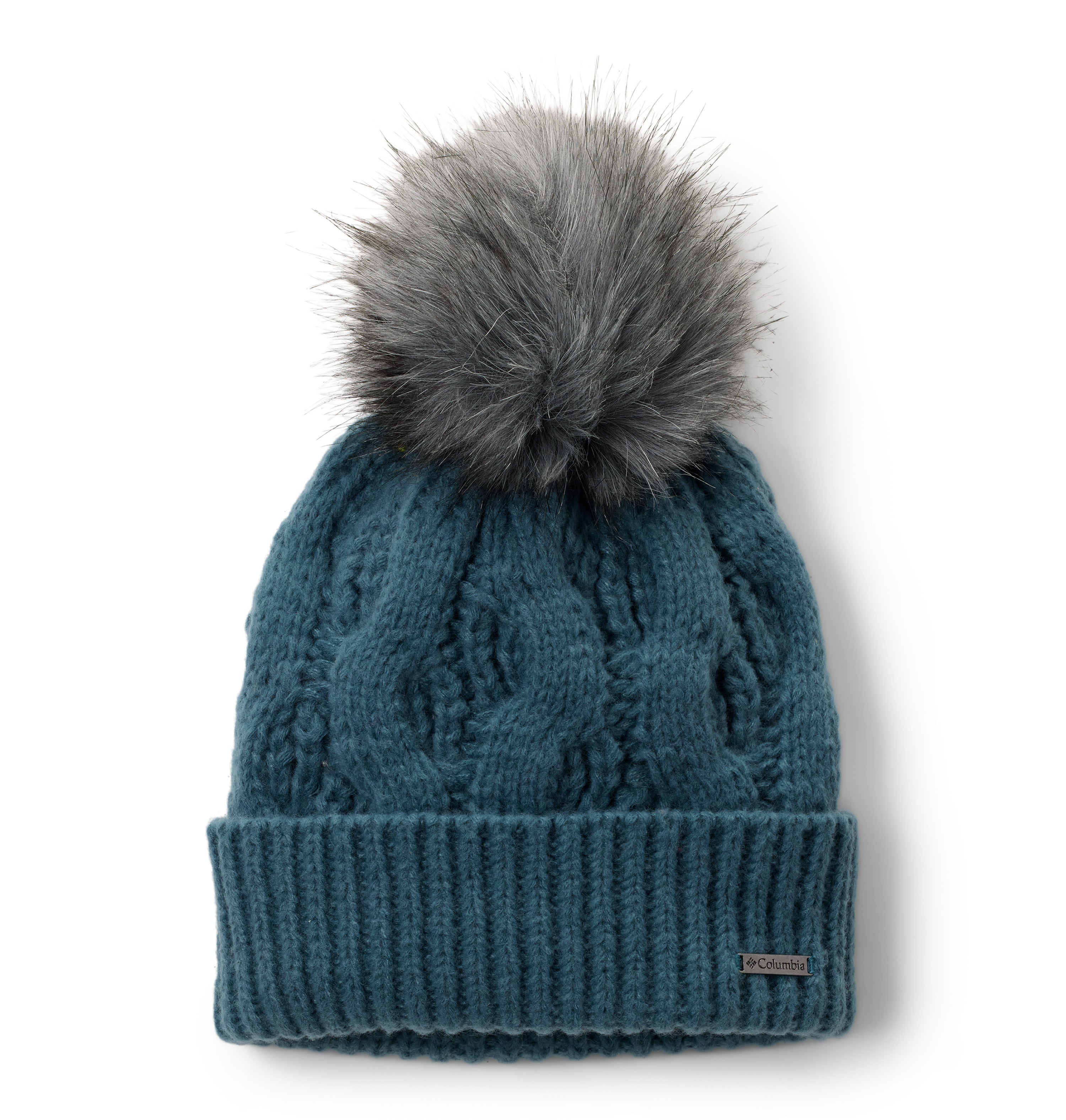 Gorro para mujer Columbia Boundless Days Cable Knit Pom Beanie
