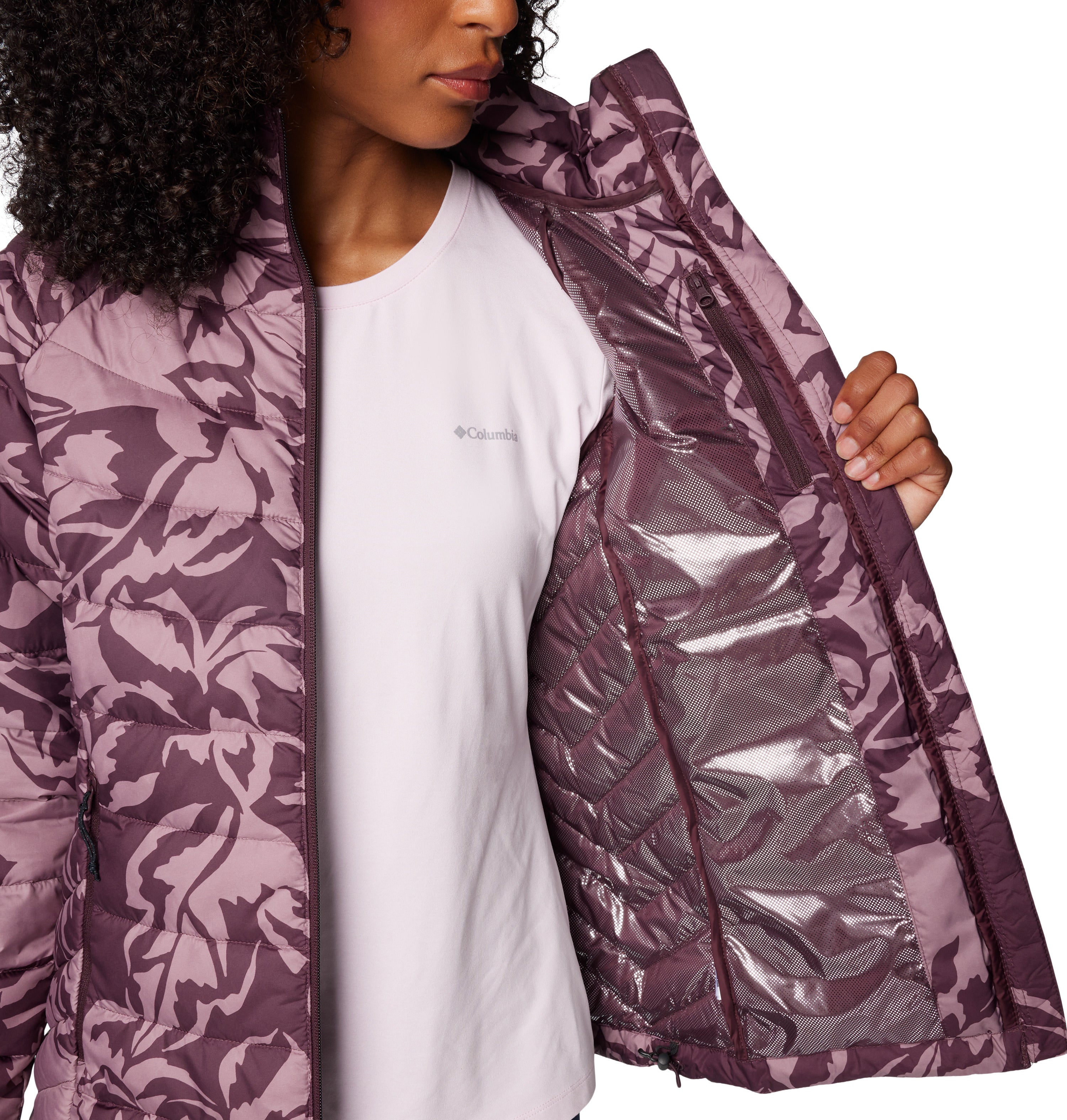 CHAMARRA MUJER COLUMBIA |POWDER LITE II PRINTED FULL ZIP JACKET