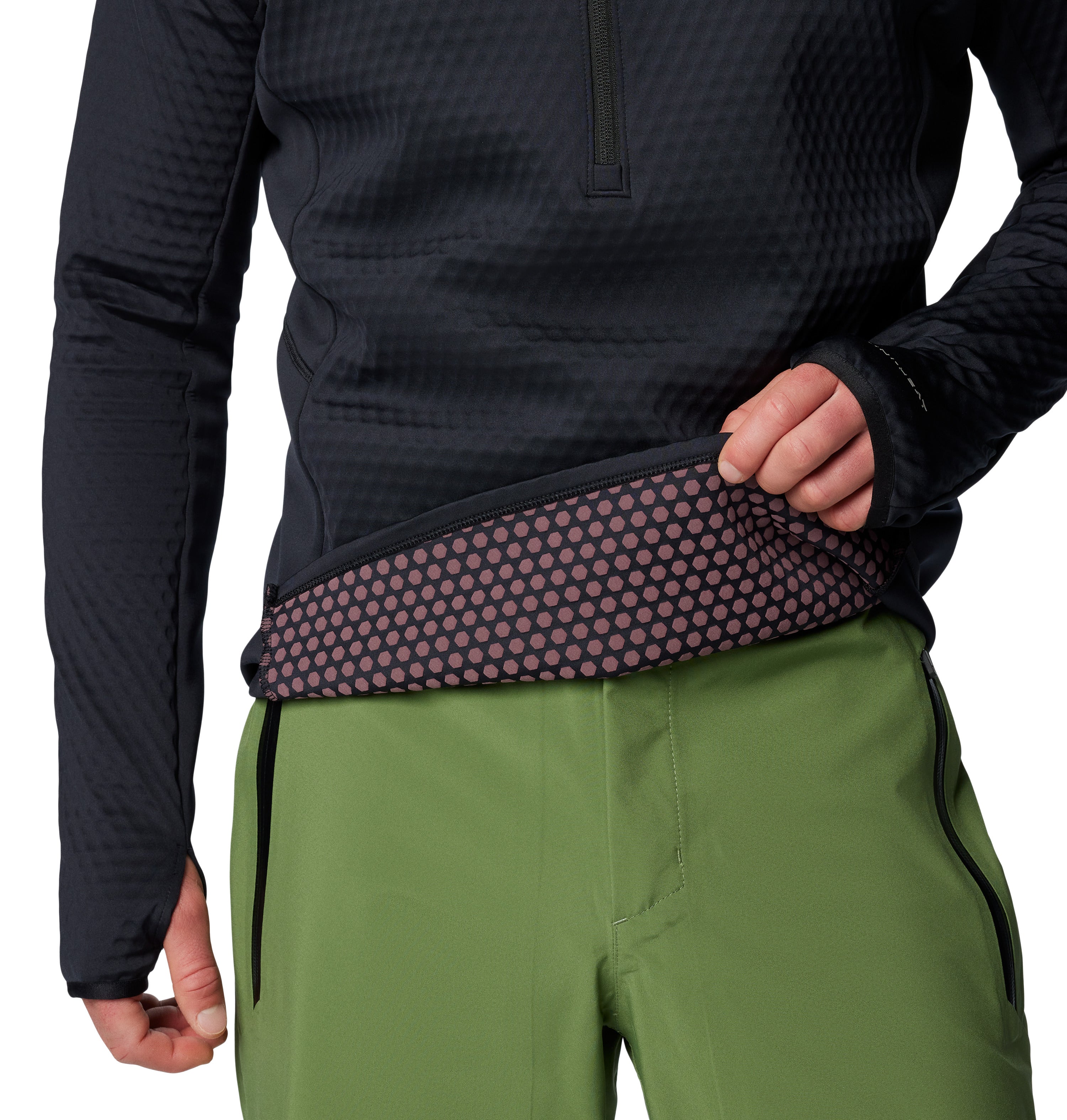 SUDADERA HOMBRE COLUMBIA | CRYSTAL LEAFT OMNI HEAT HELIX HALF